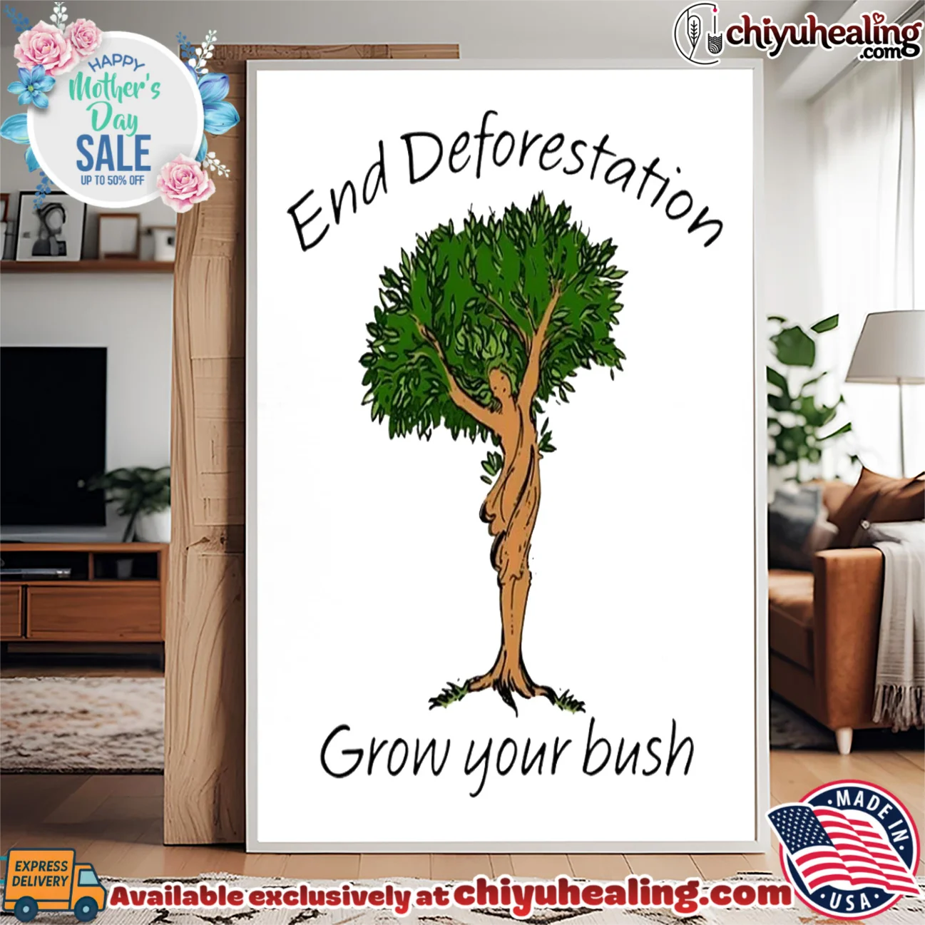 End Deforestation Grow Your Bush prime shirt & hoodie - Premium Streetwear End Deforestation Grow Your Bush