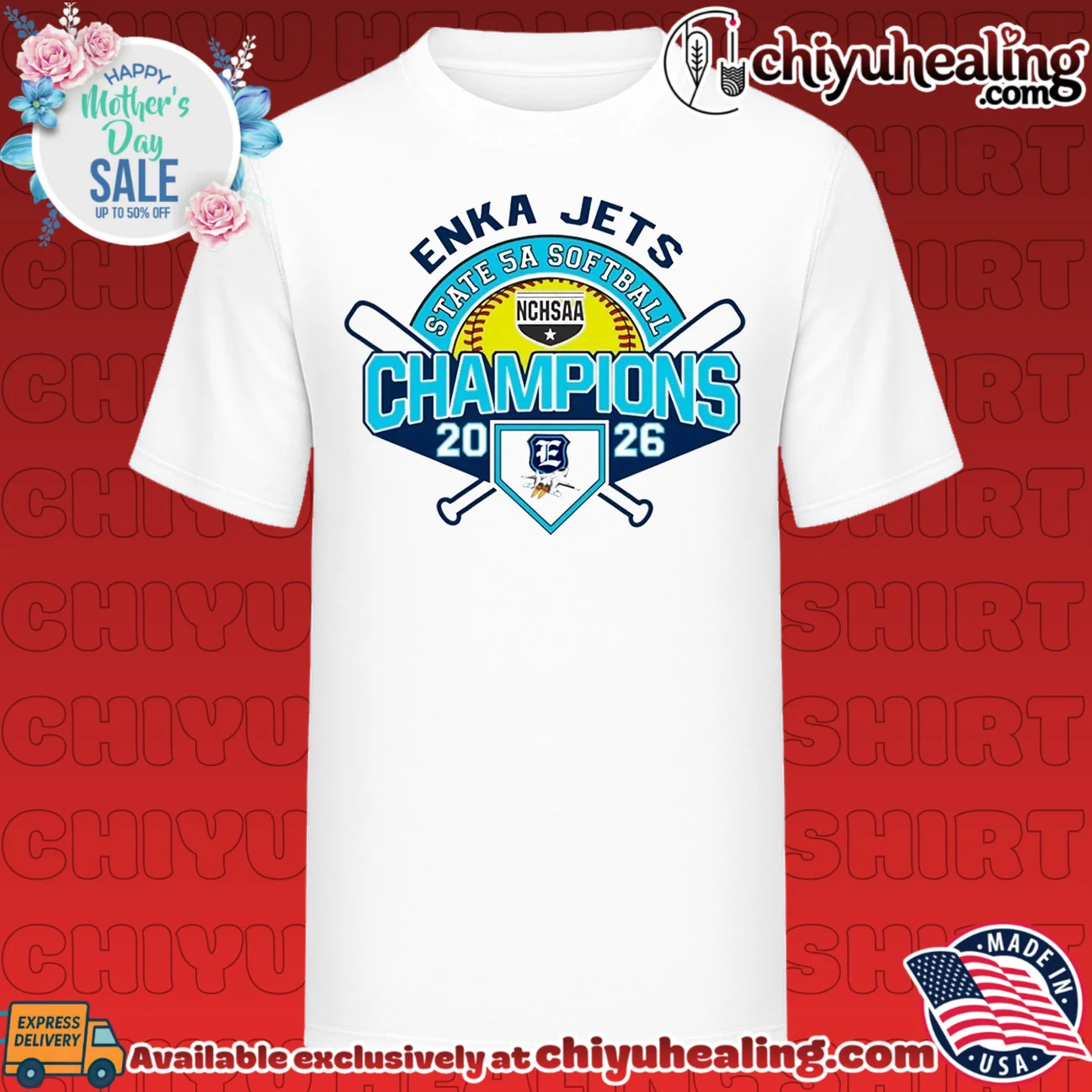 Enka Jets 2026 NCHSAA State 5A Softball Champions shirt