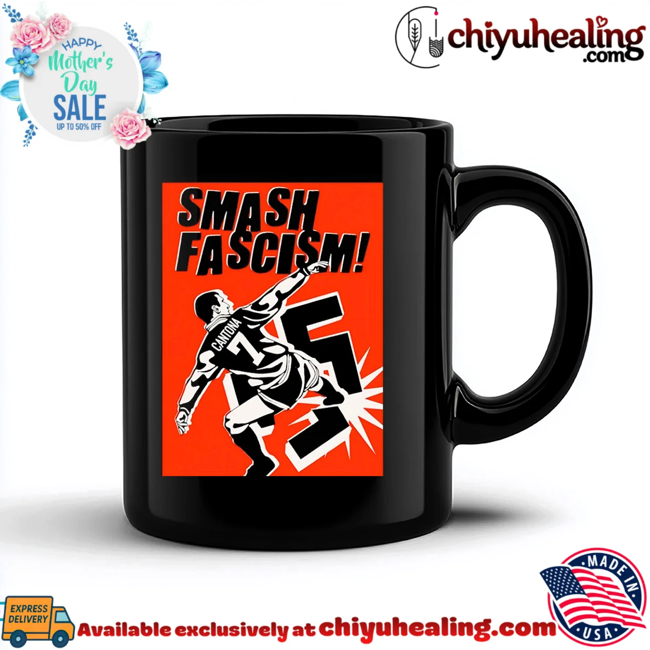 Eric Cantona Smash Fascism Manchester United shirt & hoodie Eric Cantona Smash Fascism Manchester United