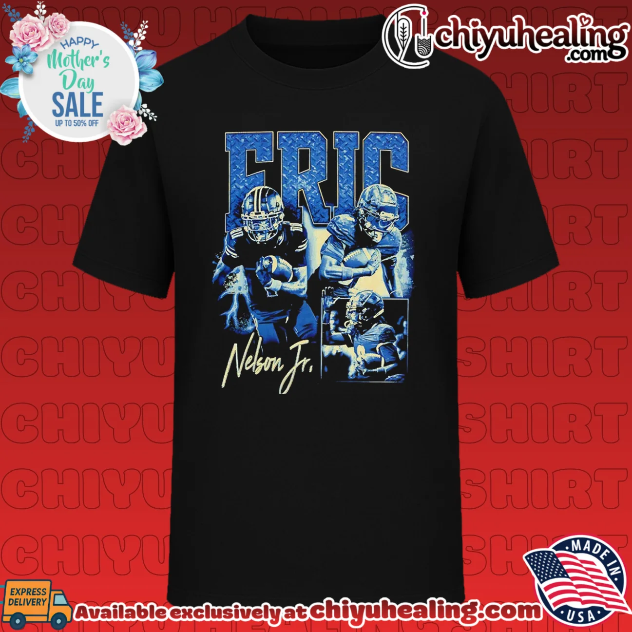Eric Nelson Jr New Hampshire Wildcats Football graphic