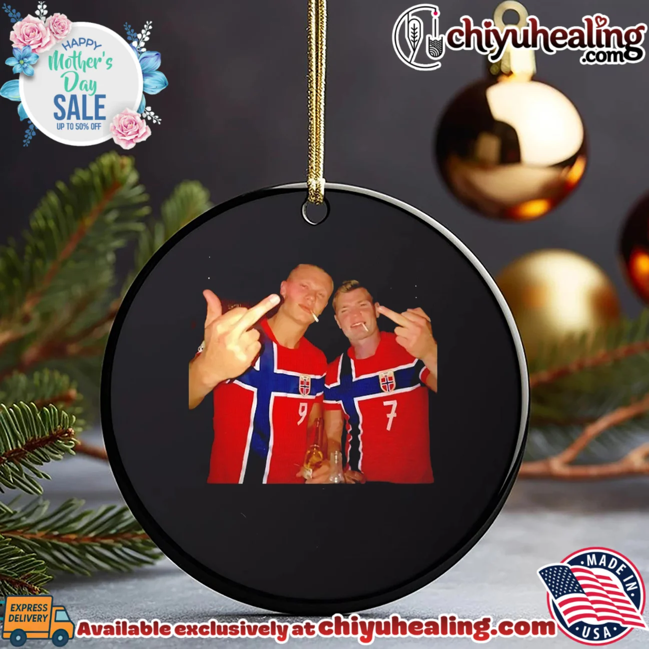 Erling Haaland and Alexander Sorloth Norway National Football middle finger shirt & hoodie Erling Haaland and Alexander Sorloth Norway National Football middle finger