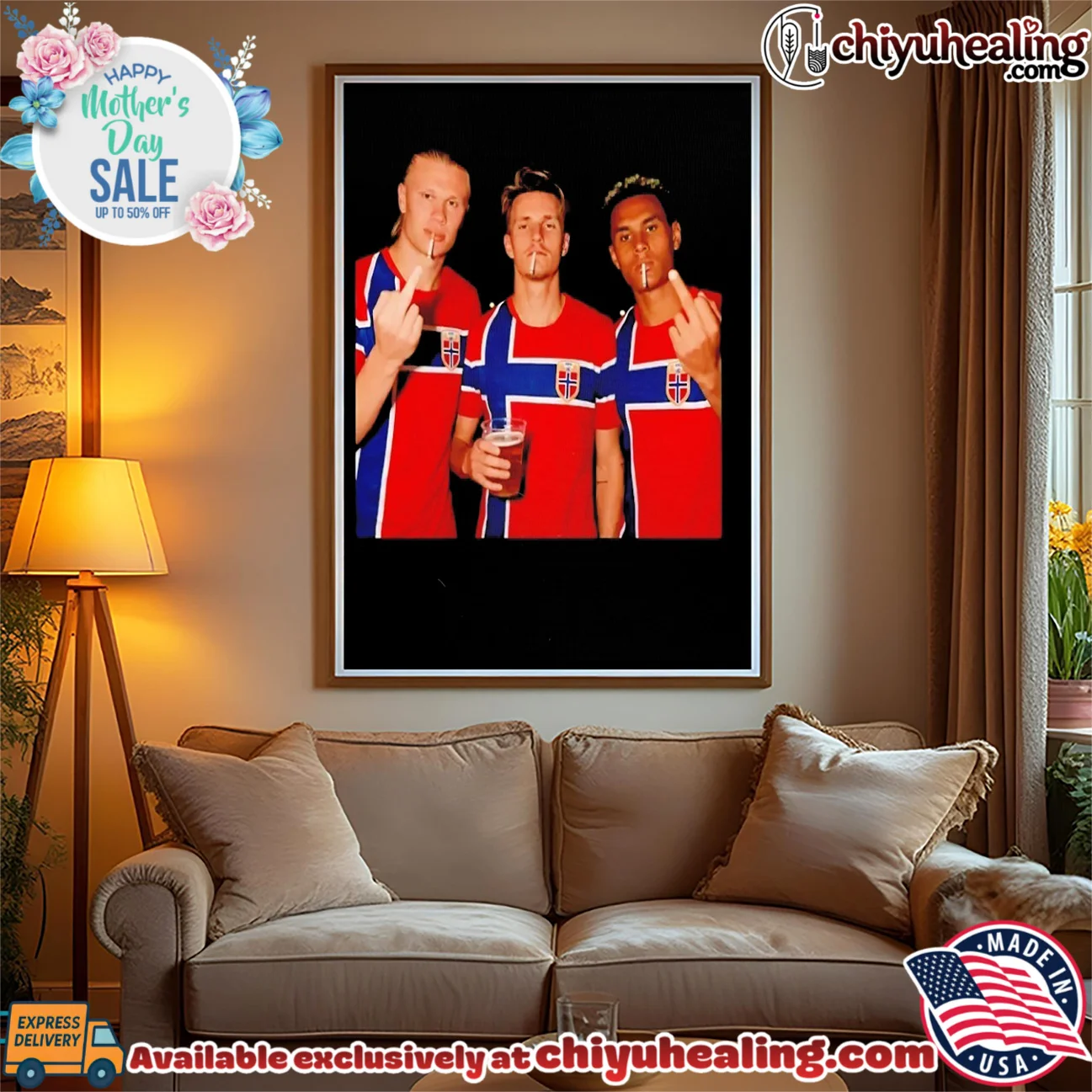 Erling Haaland Martin Odegaard and Alexander Sorloth Norway middle finger smoking shirt & hoodie Erling Haaland Martin Odegaard and Alexander Sorloth Norway middle finger smoking