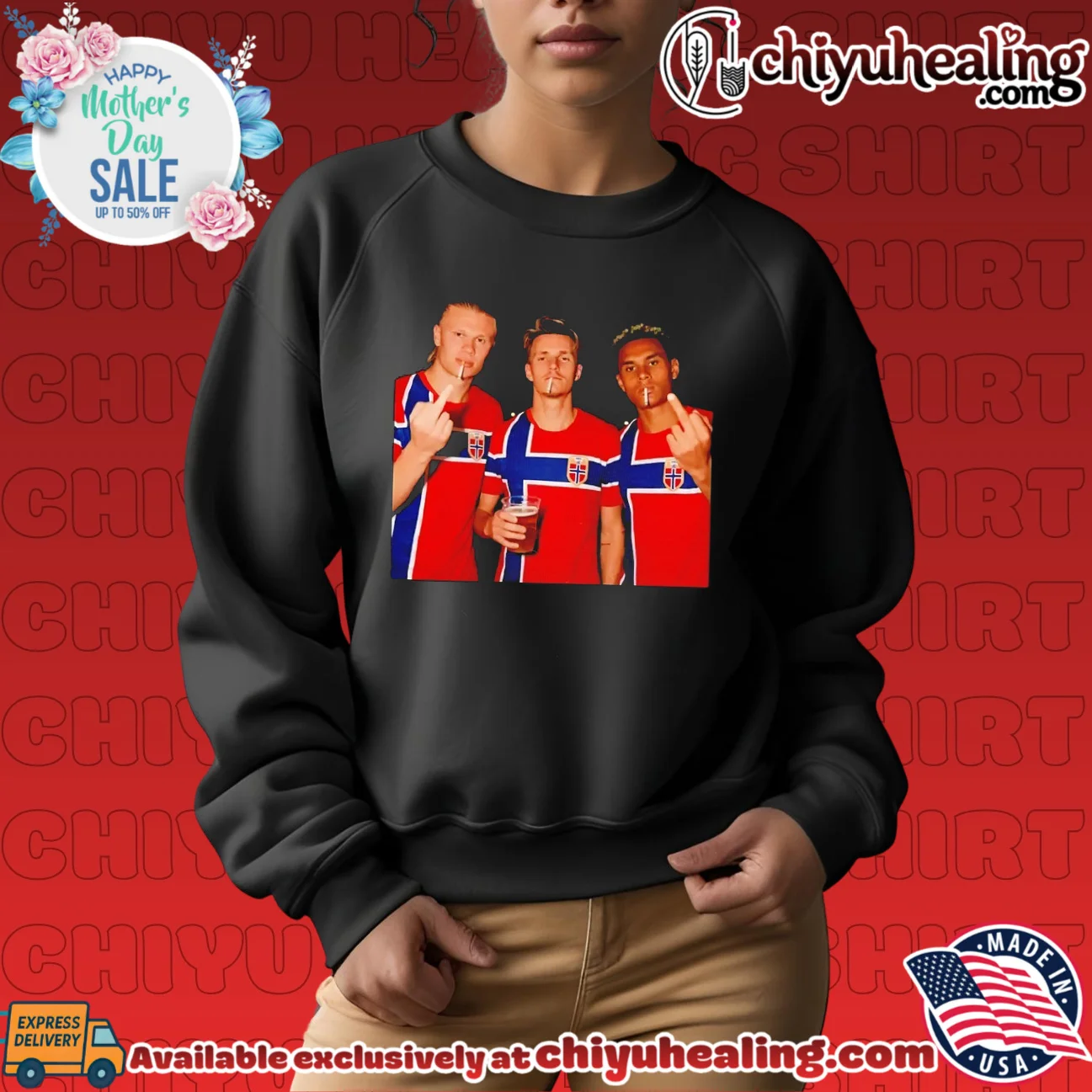 Erling Haaland Martin Odegaard and Alexander Sorloth Norway middle finger smoking shirt & hoodie Erling Haaland Martin Odegaard and Alexander Sorloth Norway middle finger smoking