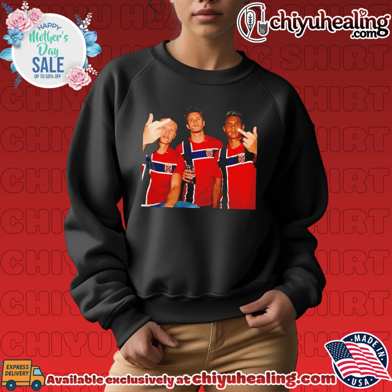 Erling Haaland Martin Odegaard and Curtis Jones Norway National Team middle finger shirt & hoodie Erling Haaland Martin Odegaard and Curtis Jones Norway National Team middle finger