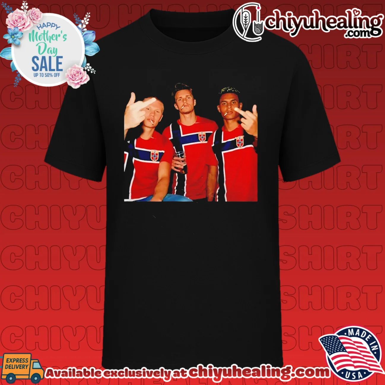 Erling Haaland Martin Odegaard and Curtis Jones Norway National Team middle finger