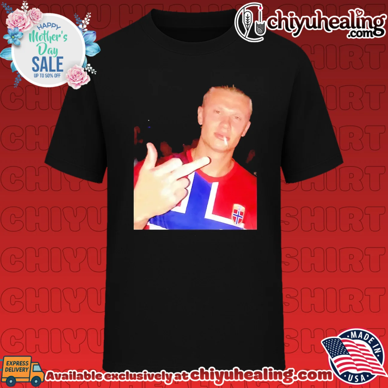Erling Haaland Norway National middle finger