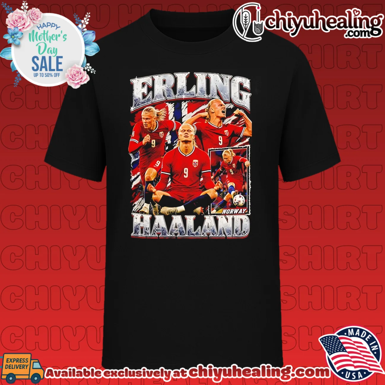 Erling Haaland vintage bootleg shirt & hoodie