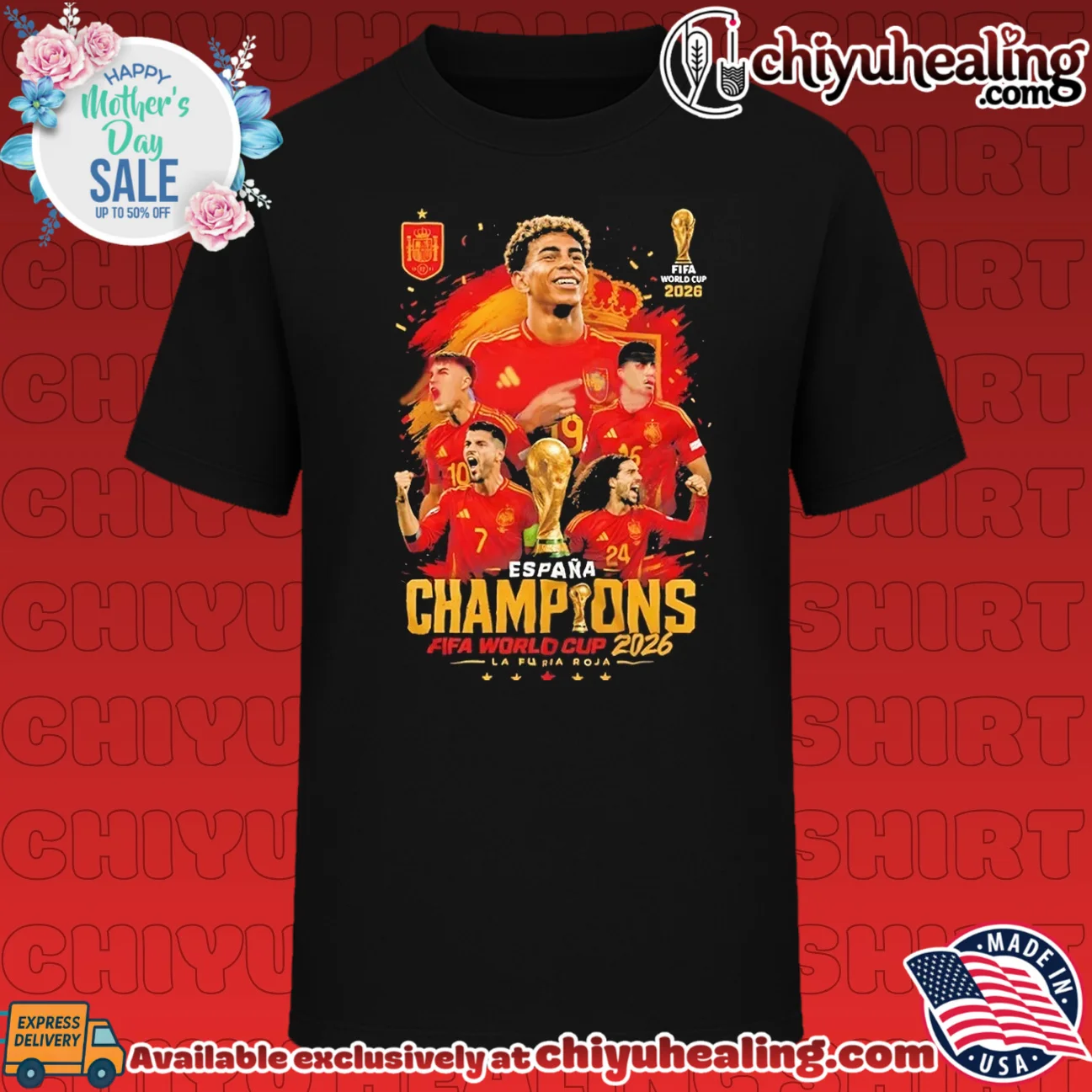 Espana Champions FIFA World Cup 2026 shirt & hoodie