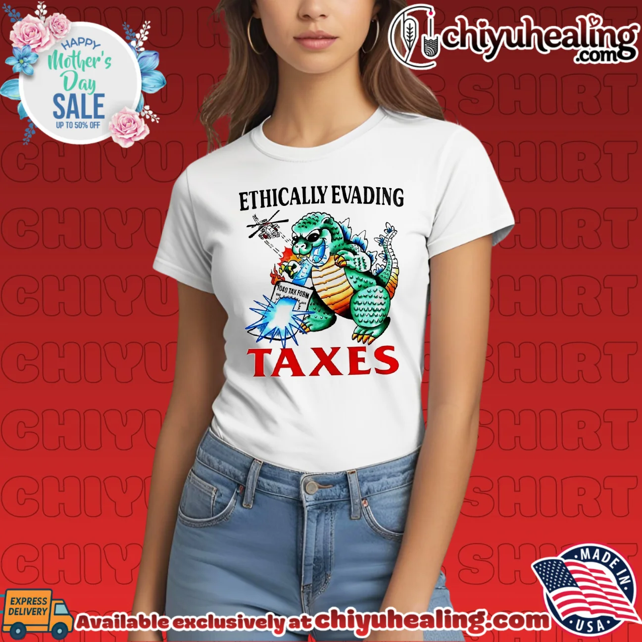 Ethically Evading Taxes Godzilla 1040 Tax Form shirt & hoodie Ethically Evading Taxes Godzilla 1040 Tax Form