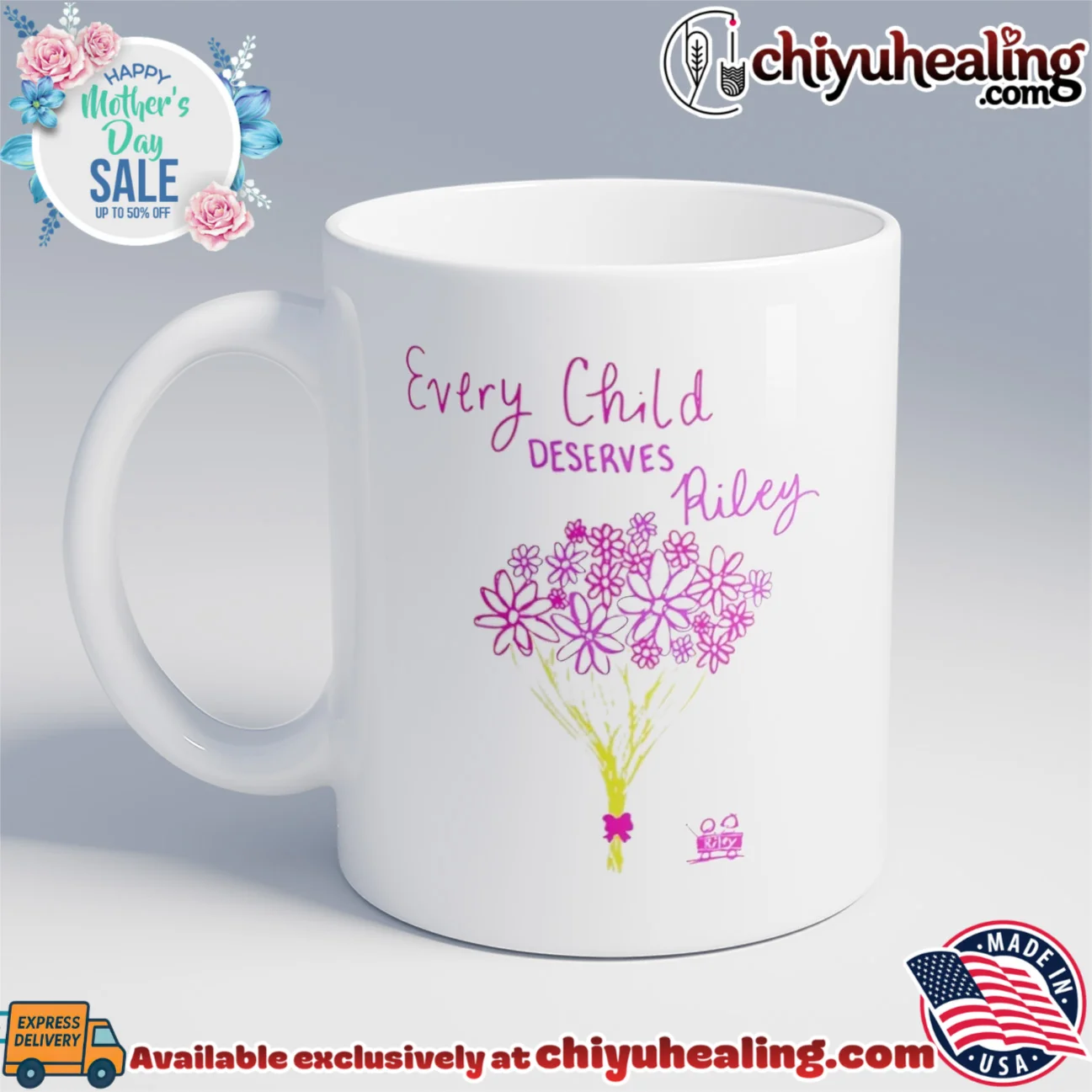 Every Child Deserves Riley flower graphic original shirt & hoodie | Official Style Drop Every Child Deserves Riley flower graphic