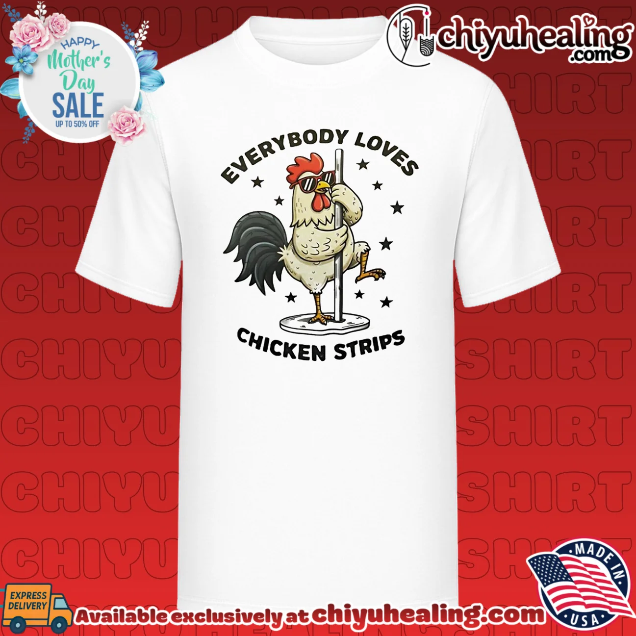 Everybody Loves Chicken Strips pole dancer shirt & hoodie