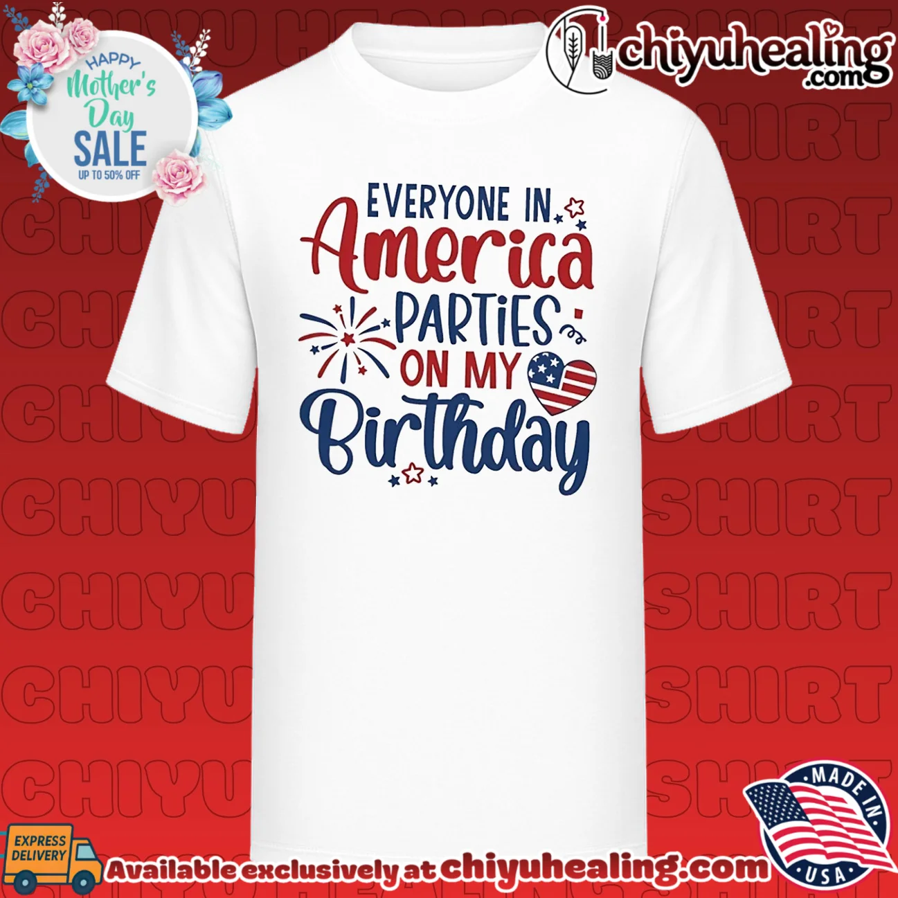 Everyone in America parties on my birthday shirt & hoodie