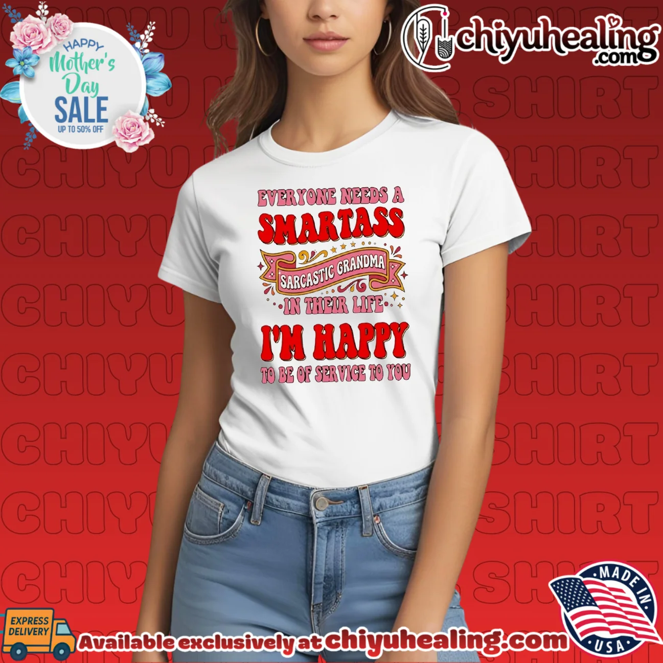 Everyone needs a smartass sarcastic grandma in their life I'm happy to be of service to you vintage shirt & hoodie - Ultimate Gift Edition Everyone needs a smartass sarcastic grandma in their life I'm happy to be of service to you