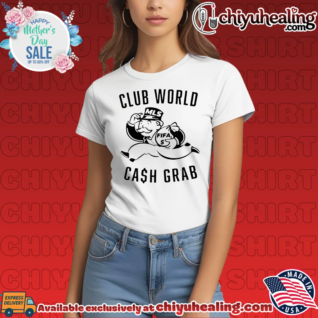 FIFA Club World Cash Grab Monopoly Guy MLS Soccer shirt & hoodie FIFA Club World Cash Grab Monopoly Guy MLS Soccer