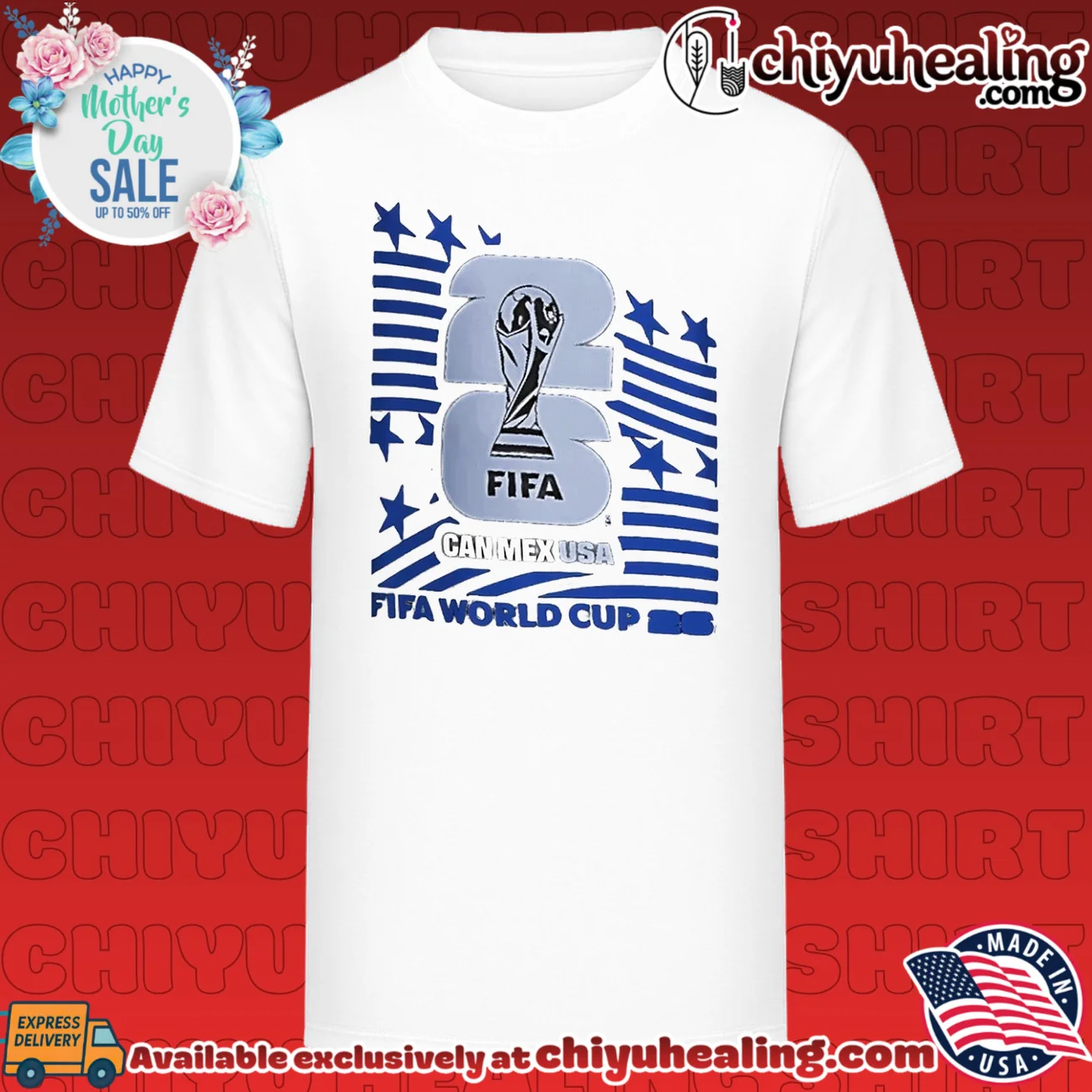FIFA World Cup 2026 Can Mex USA flag shirt