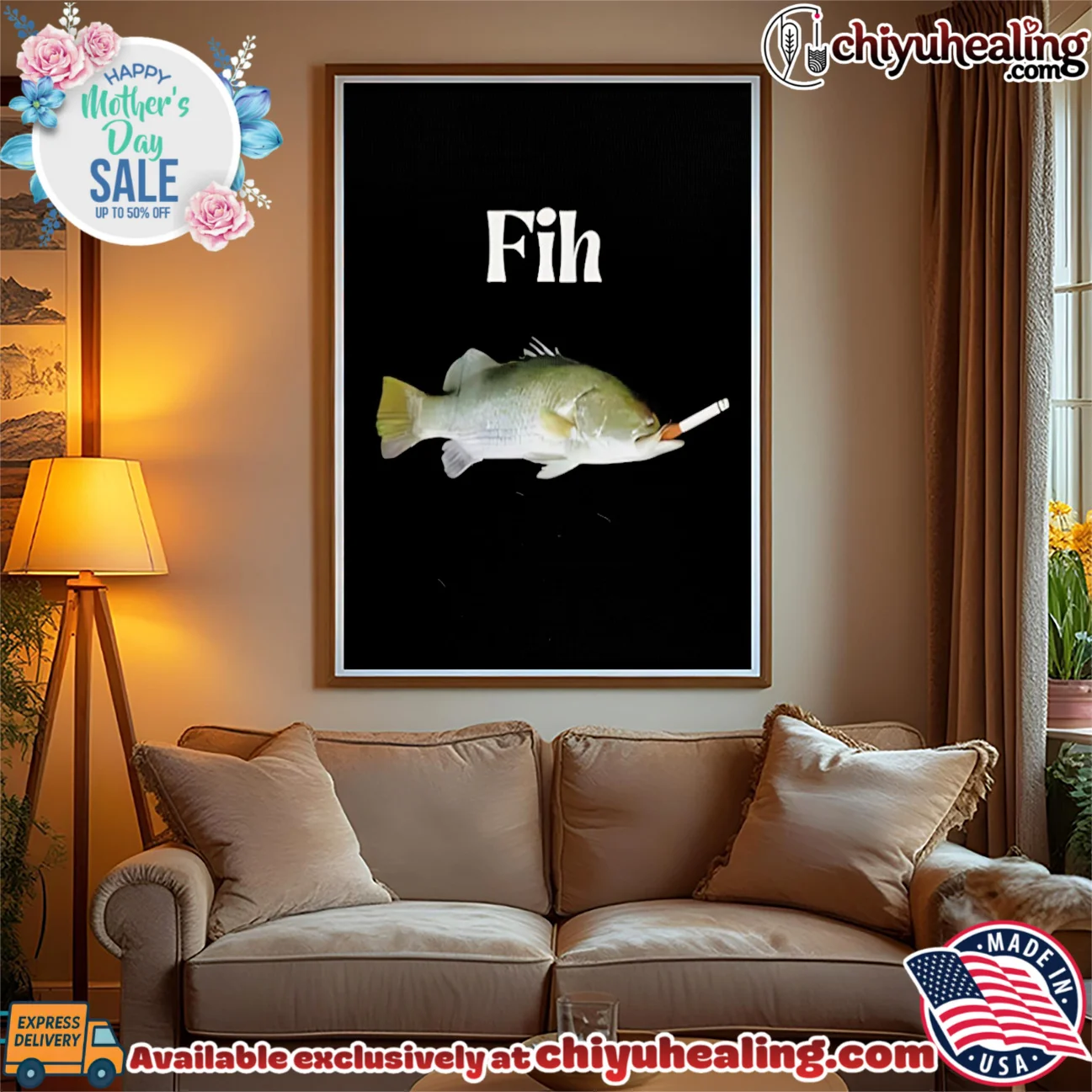 Fih Fish smoking original shirt & hoodie | Iconic Look Fih Fish smoking