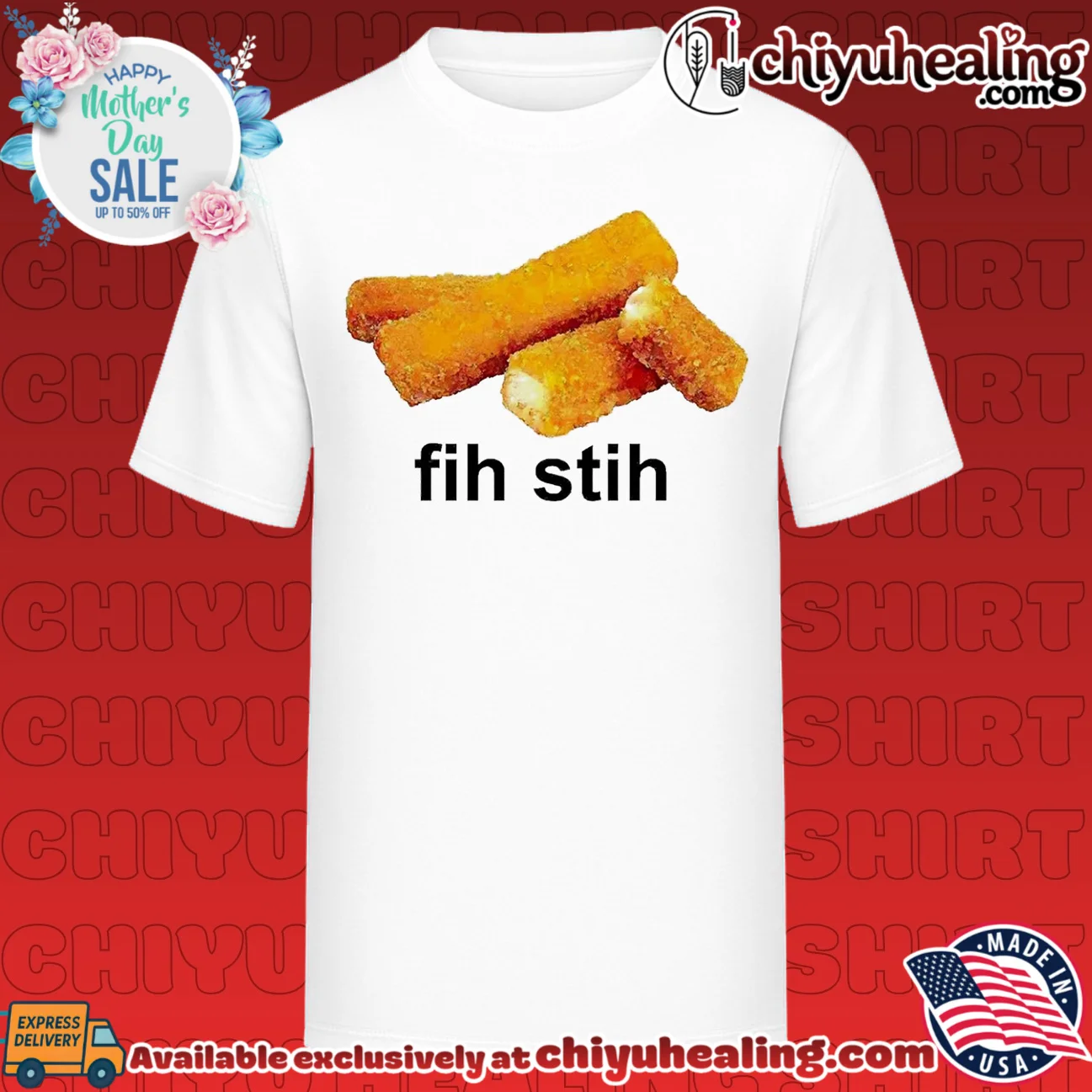 Fih Stih fish sticks funny food silly pun shirt & hoodie