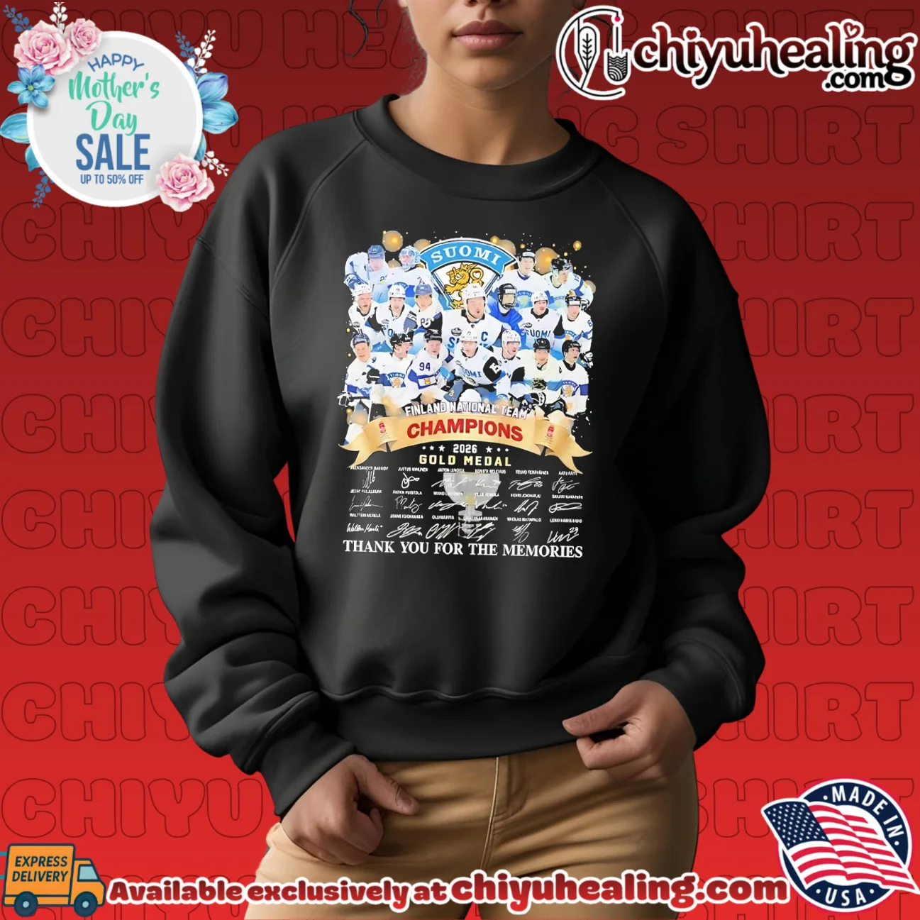 Finland National Men's Ice Hockey 2026 Gold Medal Champions shirt & hoodie Finland National Men's Ice Hockey 2026 Gold Medal Champions