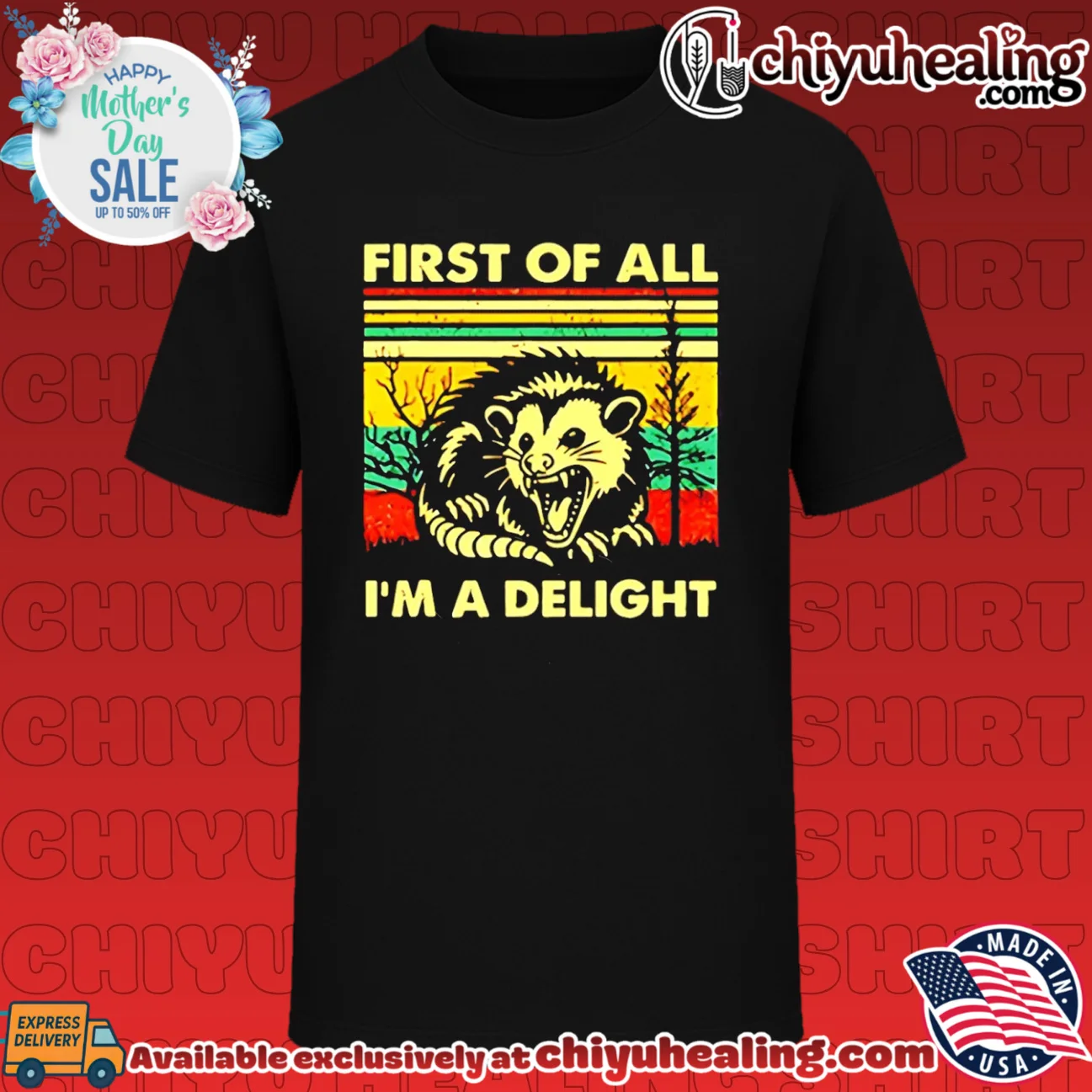 First of All I'm a Delight Opossum possum shirt & hoodie