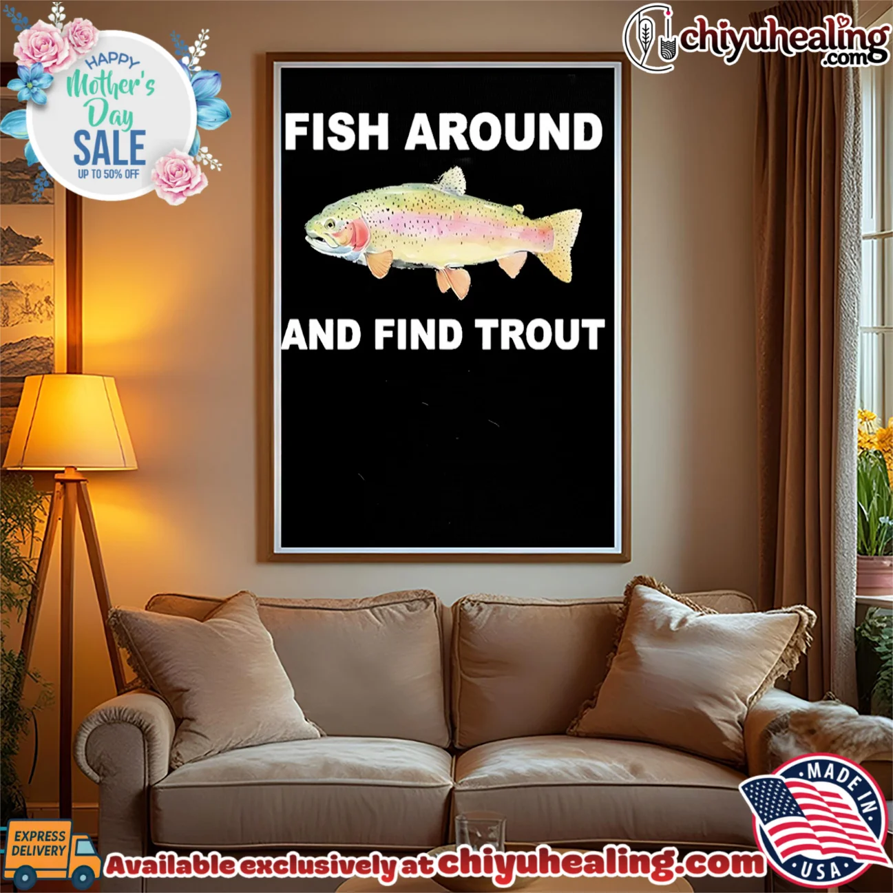 Fish Around and Find Trout fishing angler shirt & hoodie Fish Around and Find Trout fishing angler
