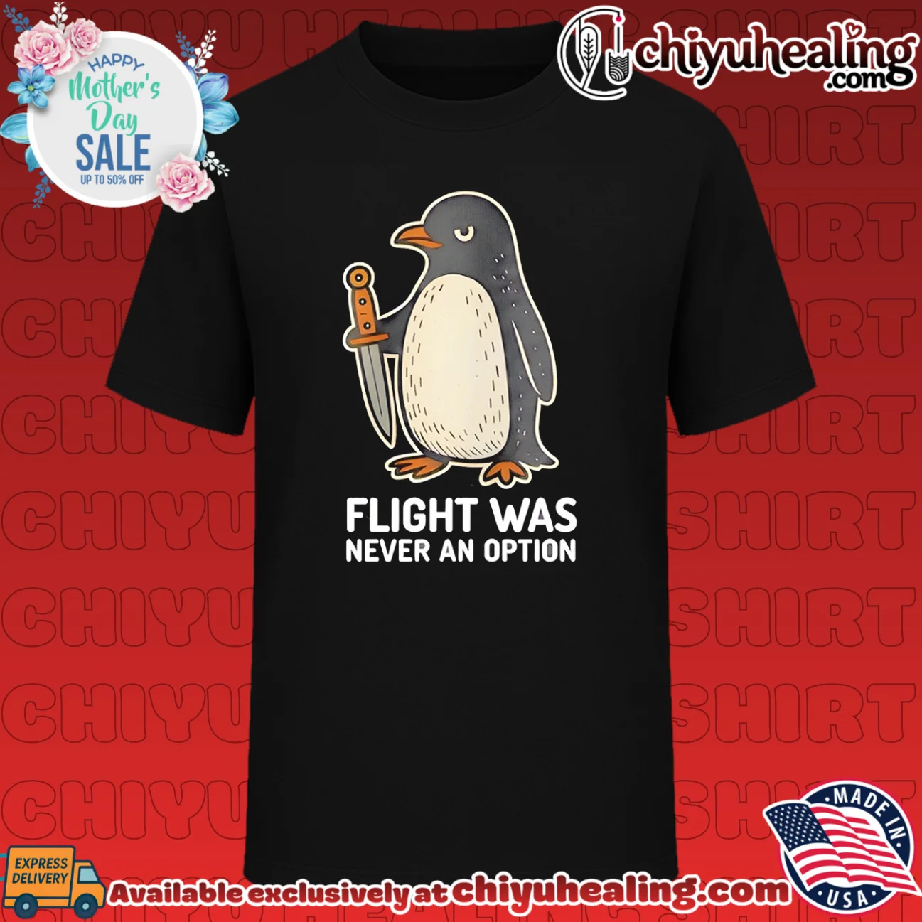 Flight was never an option cartoon penguin