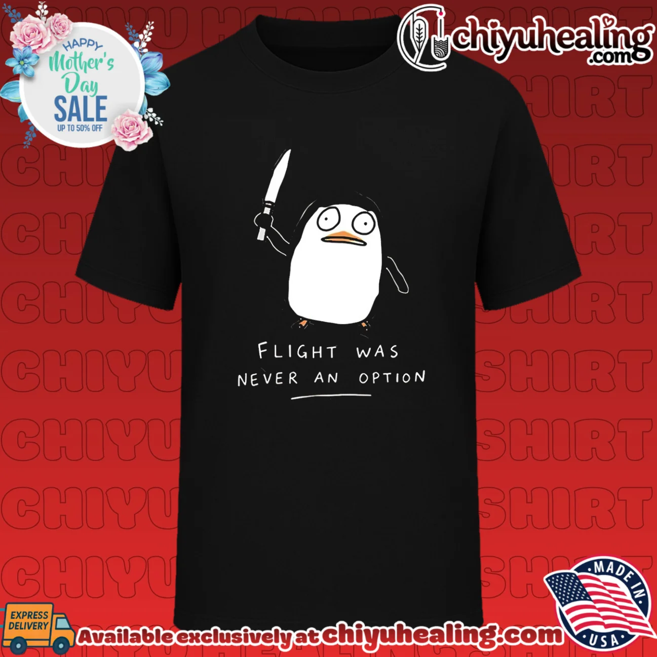 Flight was never an option penguin meme