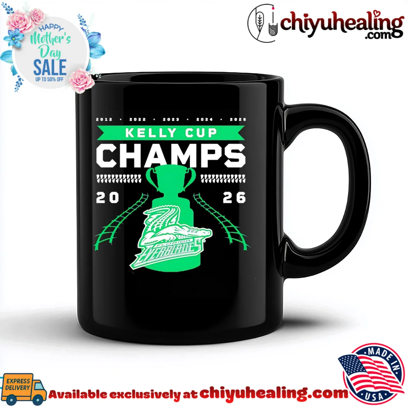 Florida Everblades 2026 Kelly Cup Champions 5 Time shirt & hoodie Florida Everblades 2026 Kelly Cup Champions 5 Time