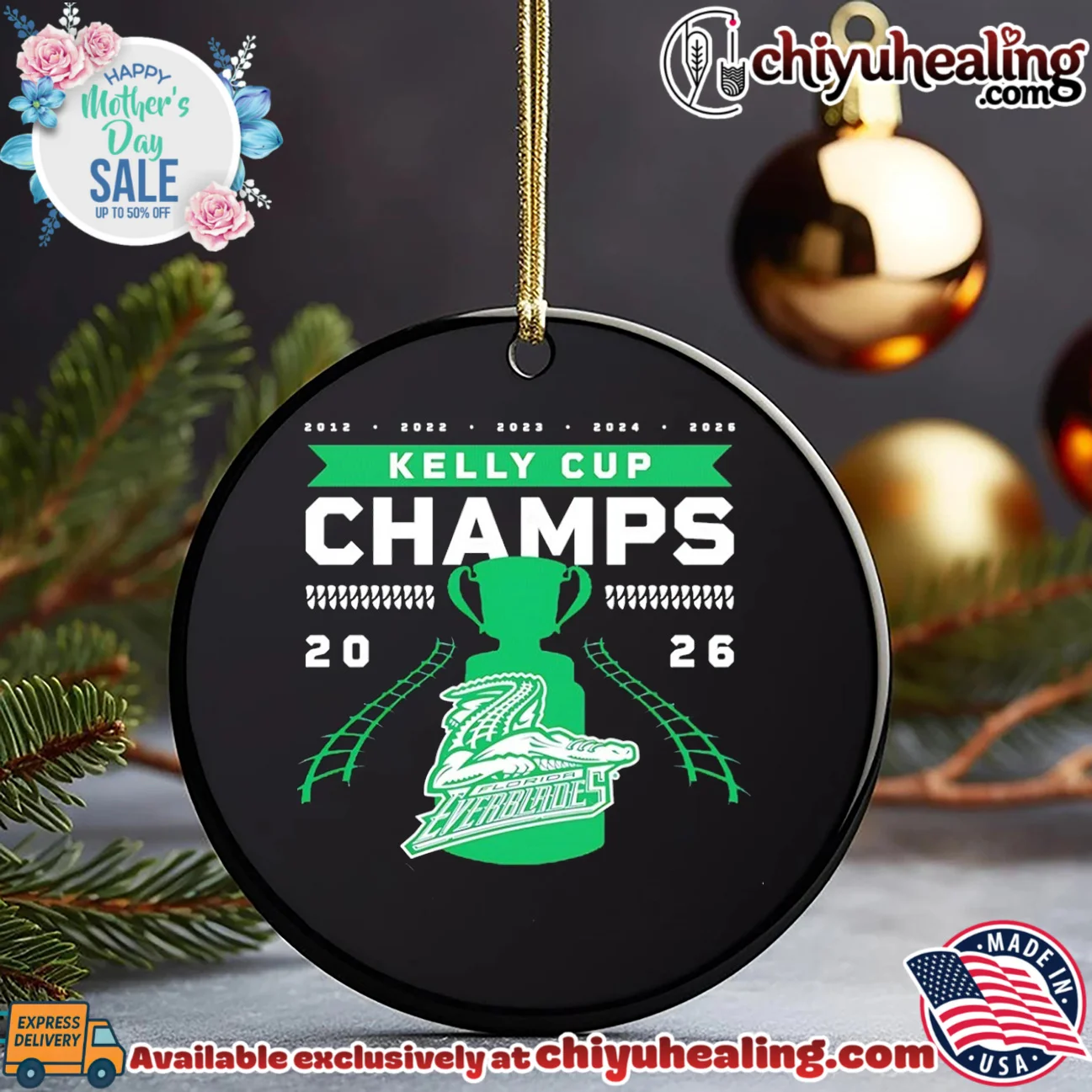 Florida Everblades 2026 Kelly Cup Champions 5 Time shirt & hoodie Florida Everblades 2026 Kelly Cup Champions 5 Time