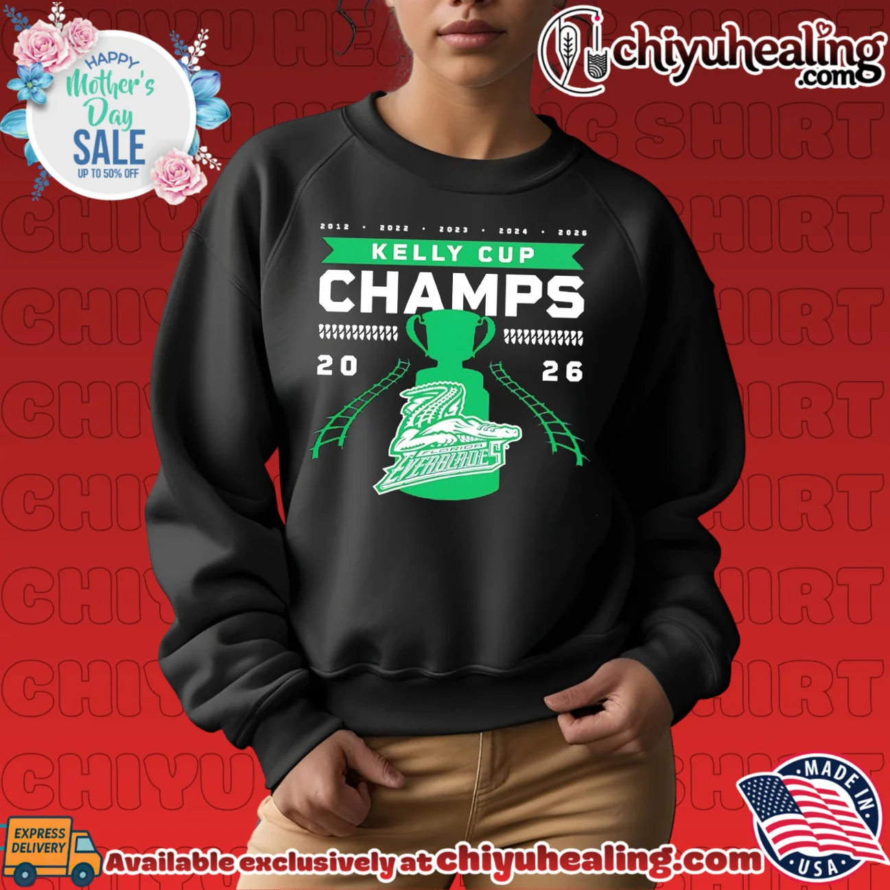 Florida Everblades 2026 Kelly Cup Champions 5 Time shirt & hoodie Florida Everblades 2026 Kelly Cup Champions 5 Time