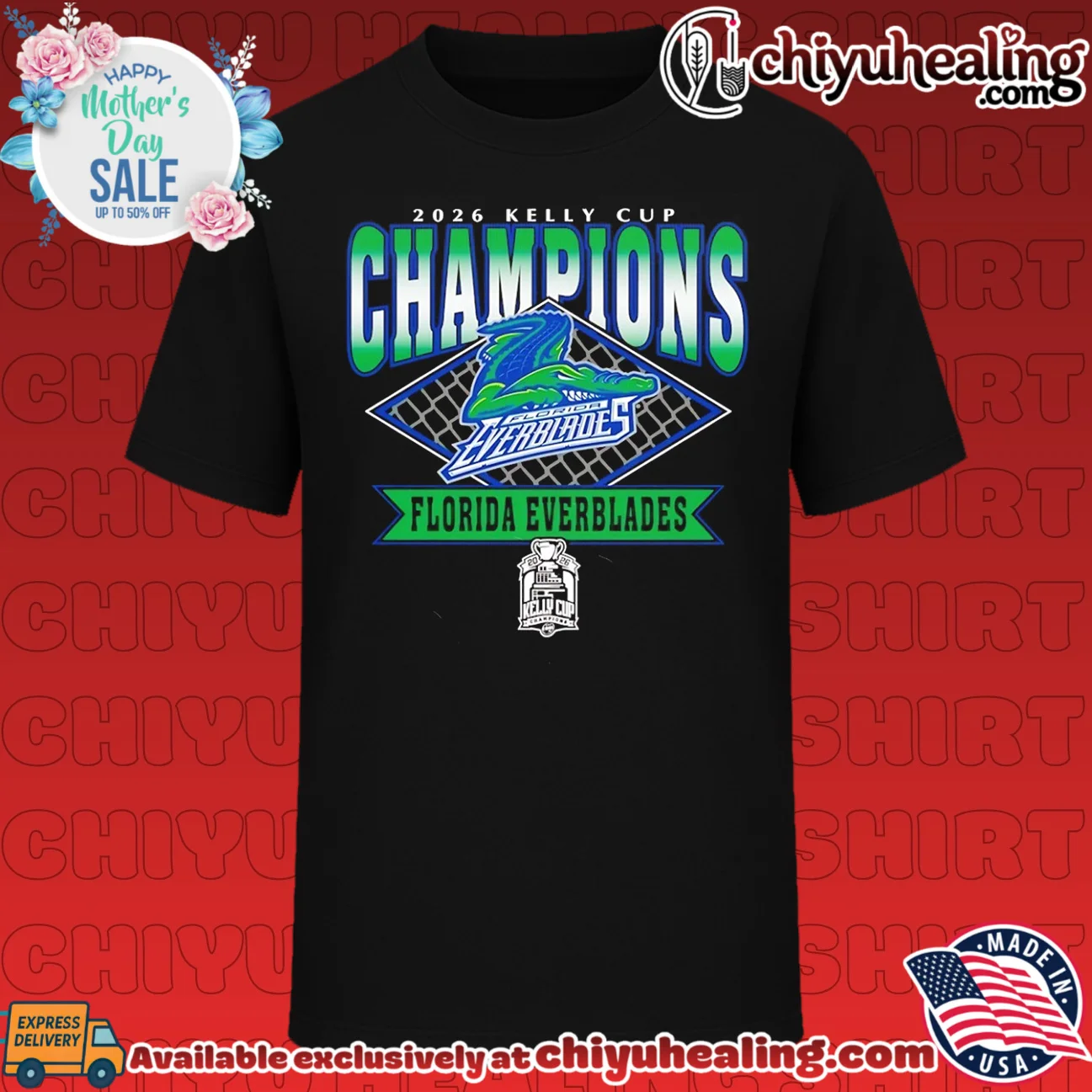 Florida Everblades 2026 Kelly Cup Champions logo classic