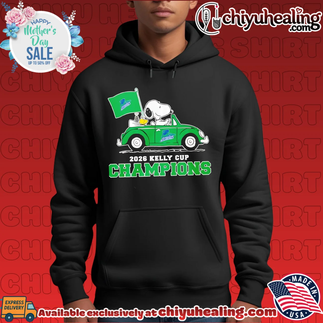 Florida Everblades 2026 Kelly Cup Champions Snoopy driving car shirt & hoodie Florida Everblades 2026 Kelly Cup Champions Snoopy driving car shirt & hoodie