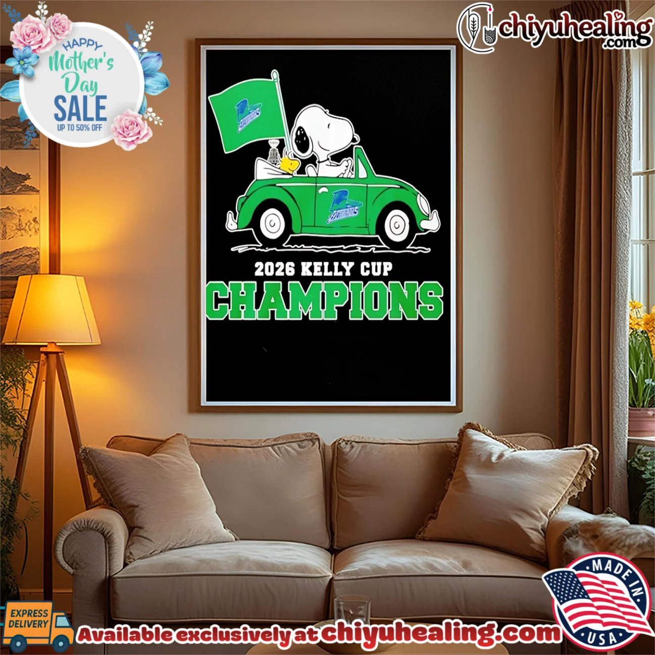 Florida Everblades 2026 Kelly Cup Champions Snoopy driving car shirt & hoodie Florida Everblades 2026 Kelly Cup Champions Snoopy driving car shirt & hoodie