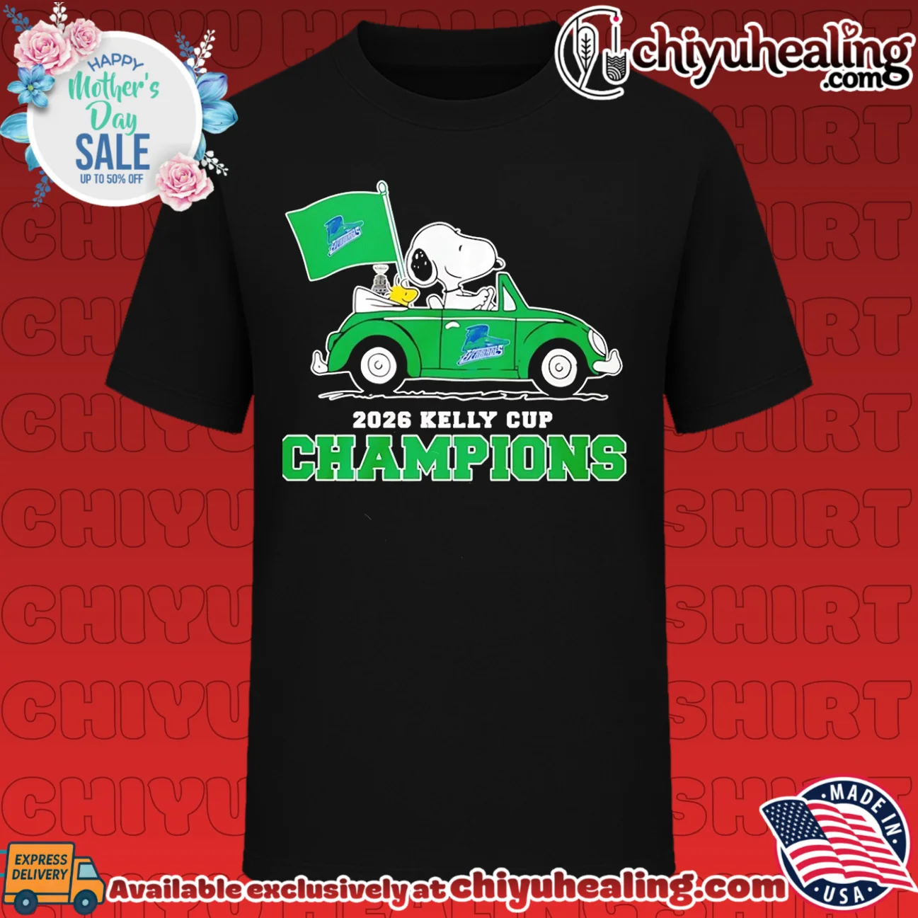 Florida Everblades 2026 Kelly Cup Champions Snoopy driving car shirt & hoodie