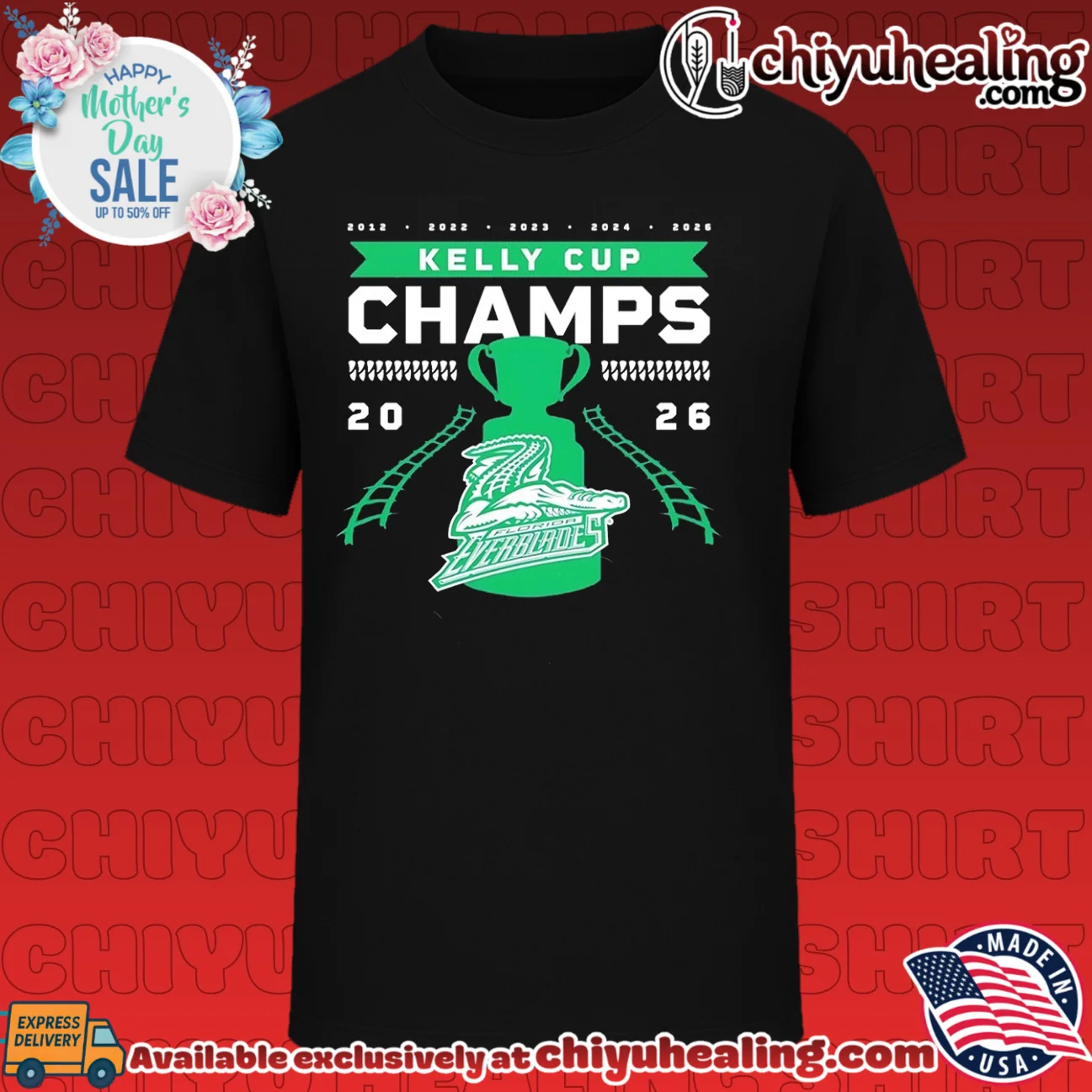 Florida Everblades Kelly Cup Champions 2012 2022 2023 2024 2026
