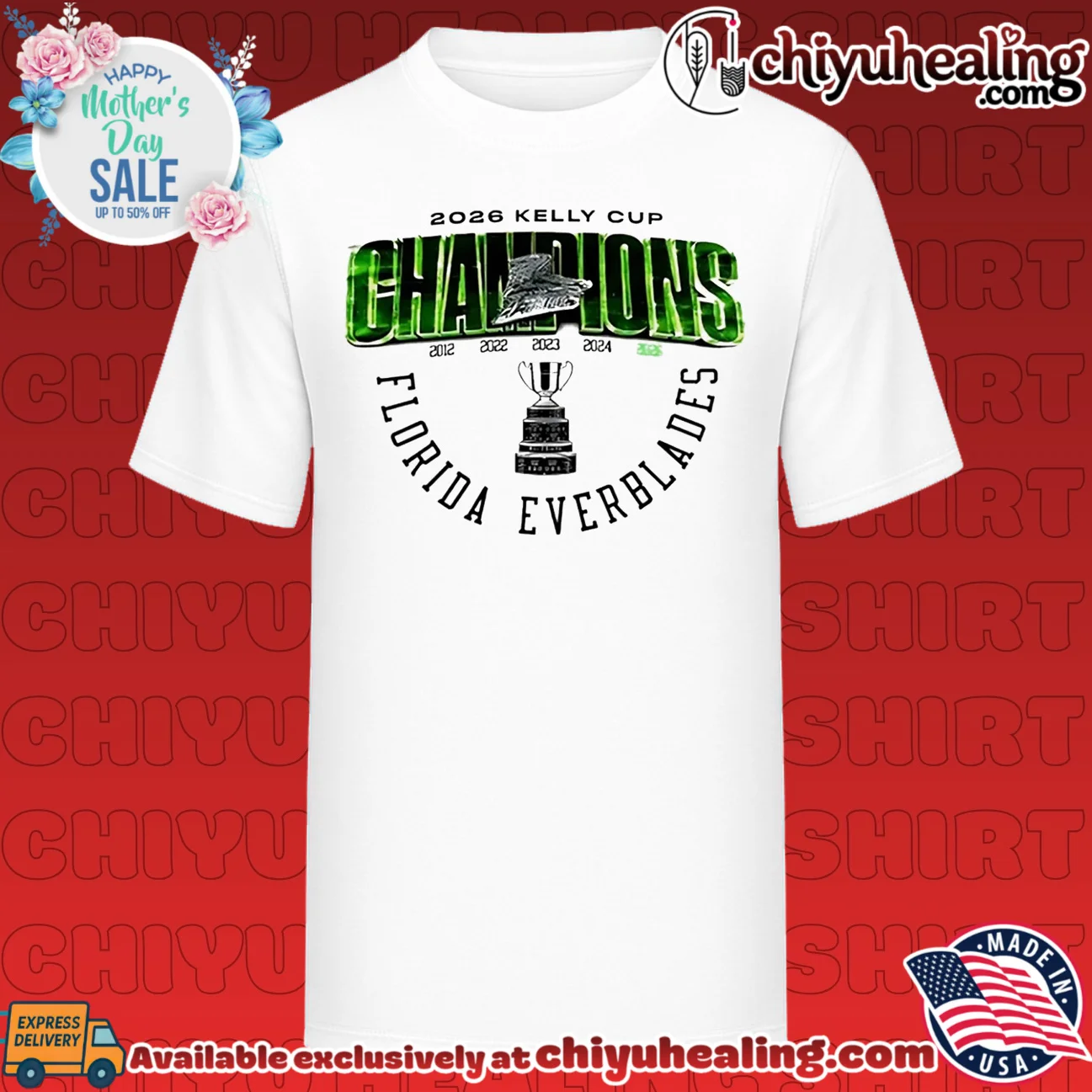 Florida Everblades Kelly Cup Champions 5X 2026 Celebrating