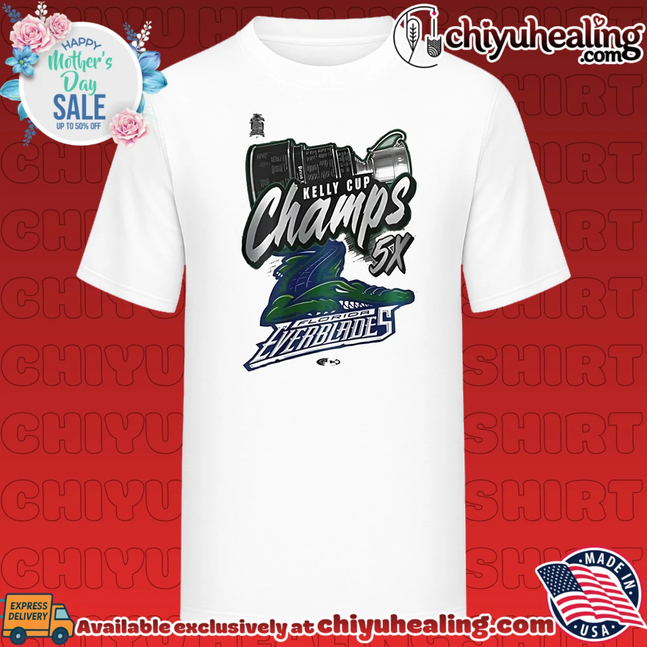 Florida Everblades Kelly Cup Champions 5X Championship Winner 2026
