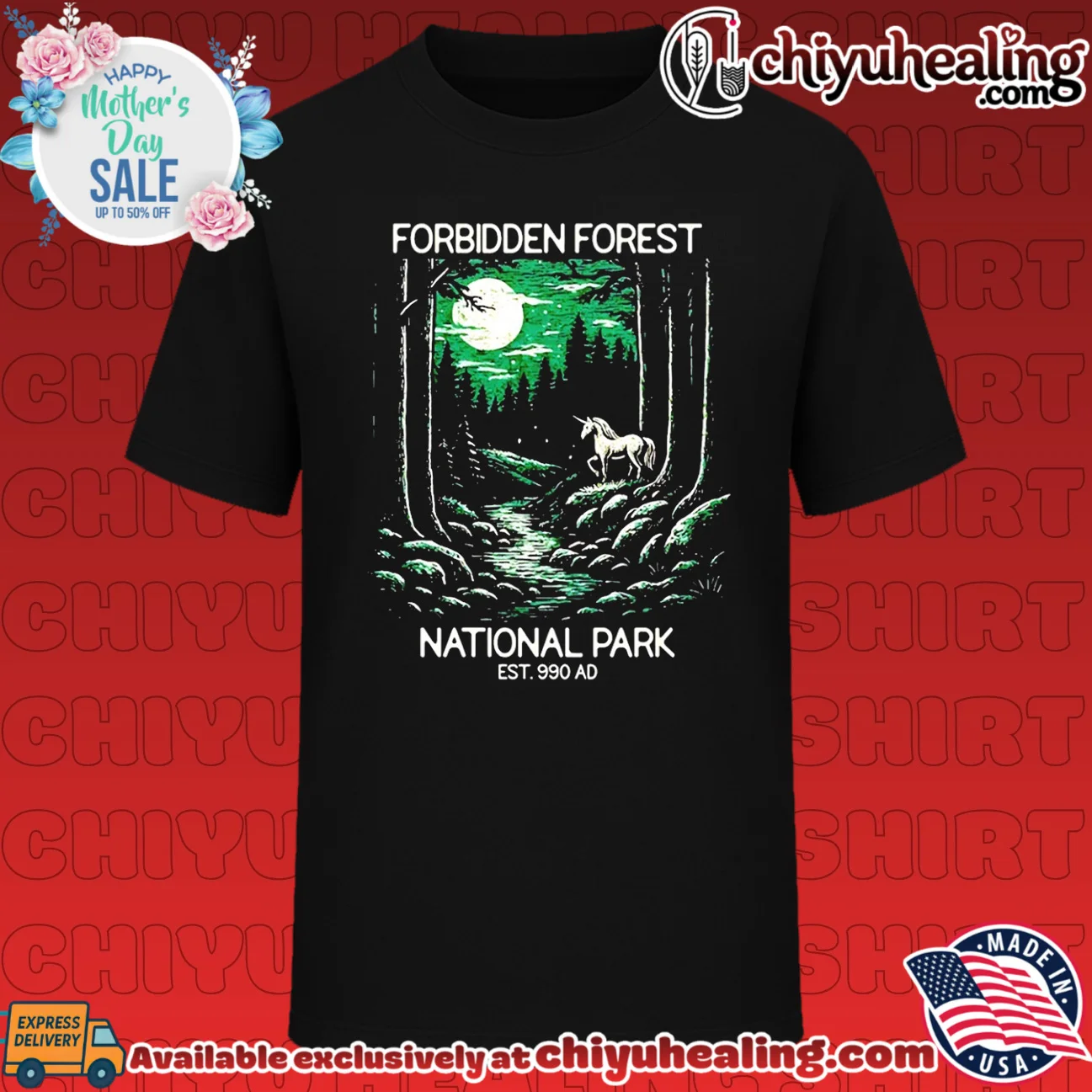 Forbidden Forest National Park Est 990 AD shirt & hoodie