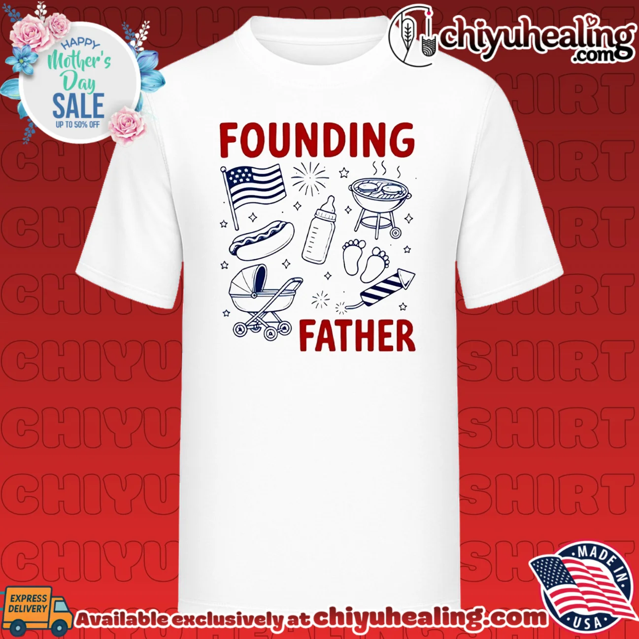 Founding Father 4th Of July Couple