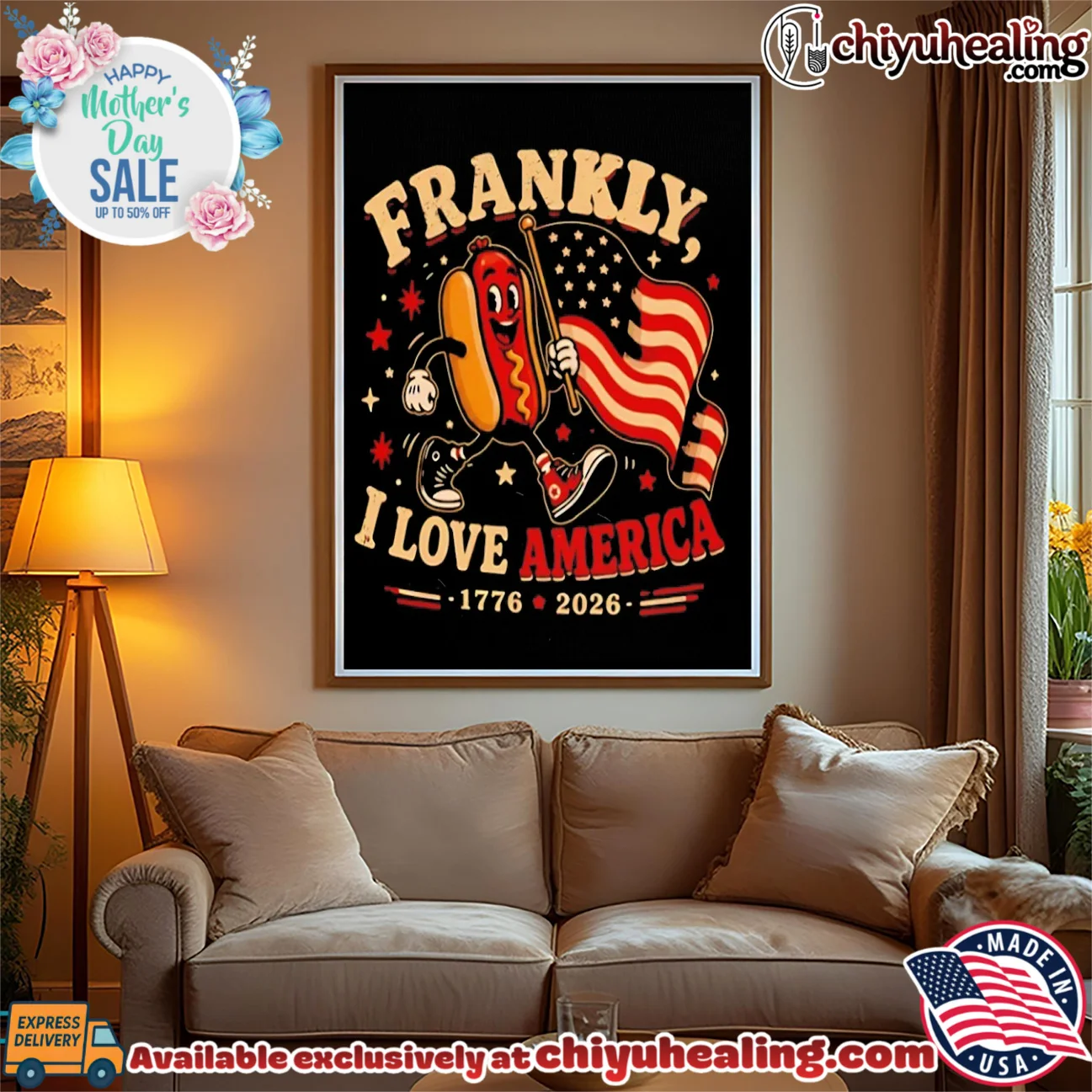 Frankly I Love America 1776-2026 Hot Dog shirt & hoodie Frankly I Love America 1776-2026 Hot Dog shirt & hoodie