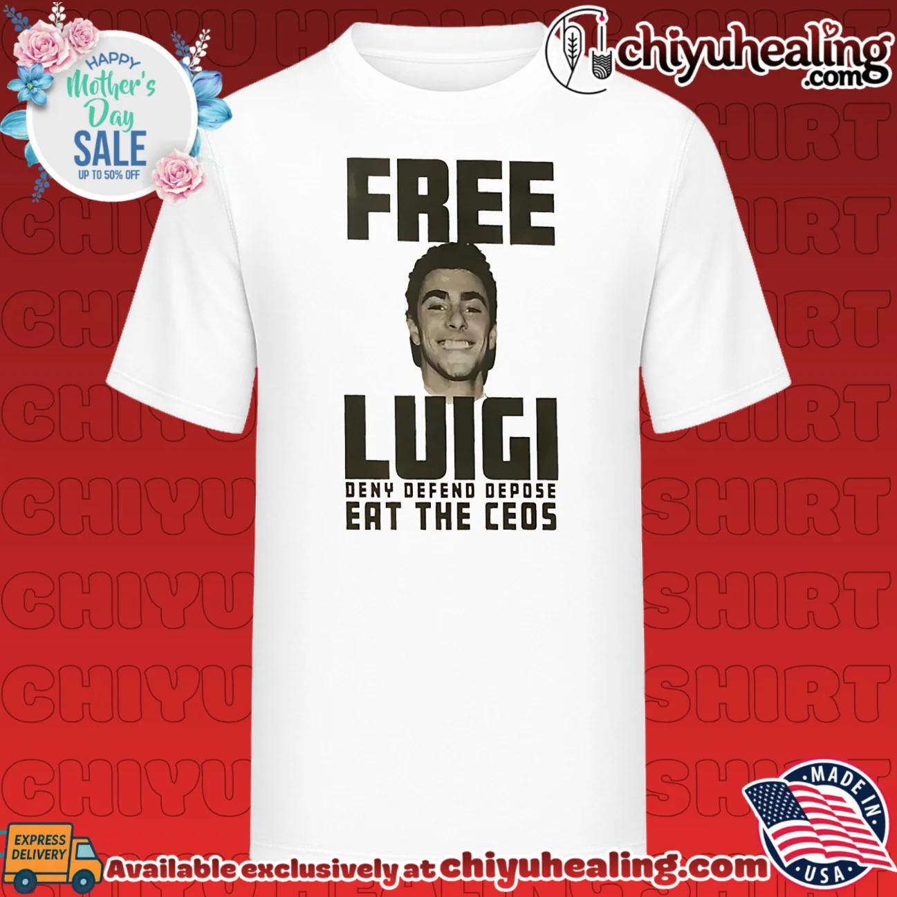 Free Luigi deny defend depose eat the CEOs poster shirt & hoodie