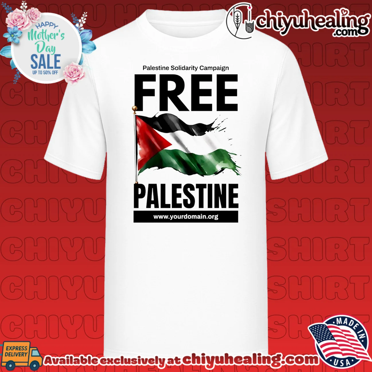 Free Palestine Solidarity Campaign Flag