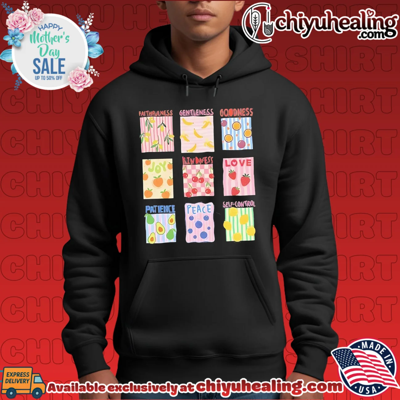 Fruit of the Spirit illustration viral shirt & hoodie - The Fan Collection Fruit of the Spirit illustration viral shirt & hoodie - The Fan Collection