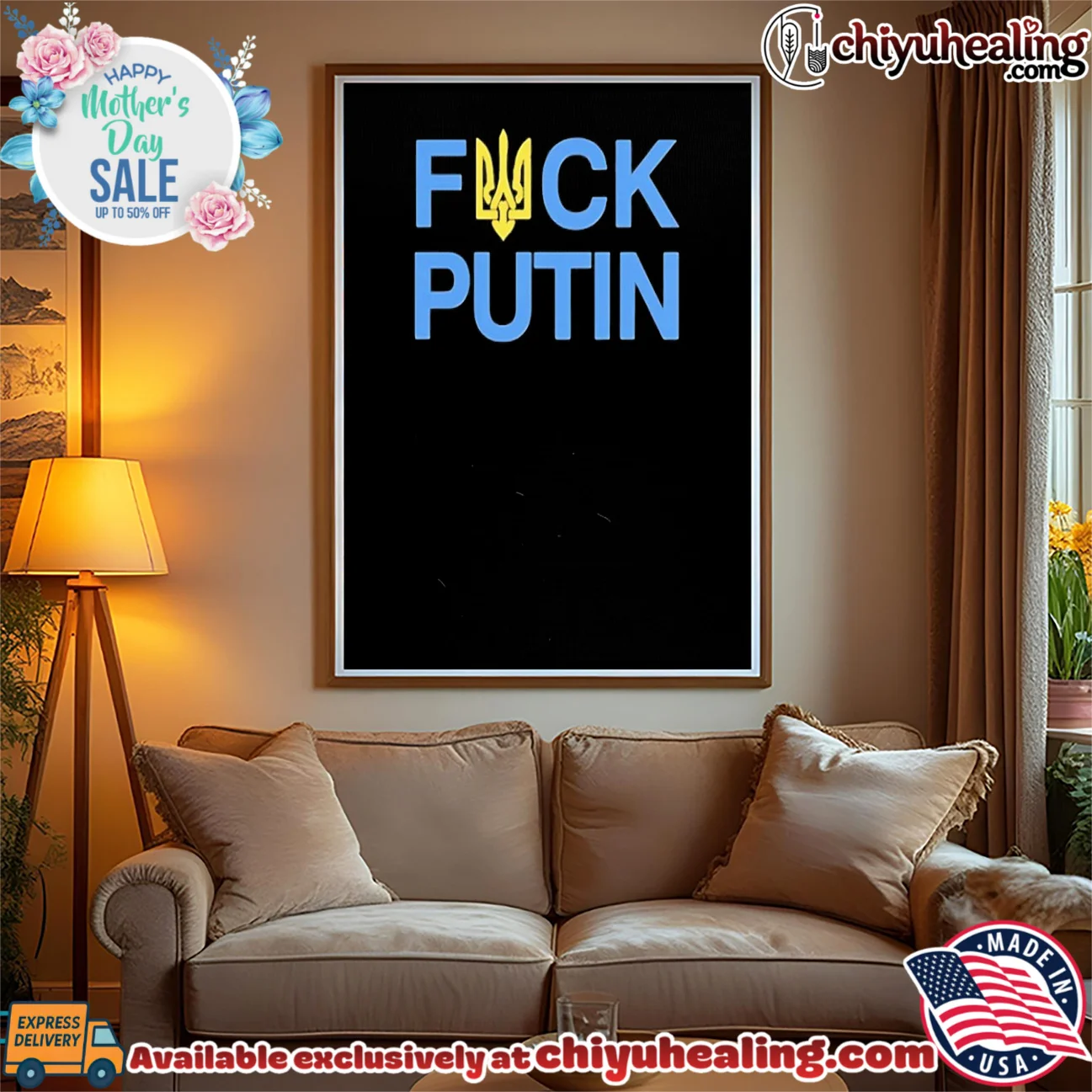 Fuck Putin Tryzub Ukraina flag statement shirt & hoodie - Ultimate Gift Edition Fuck Putin Tryzub Ukraina flag