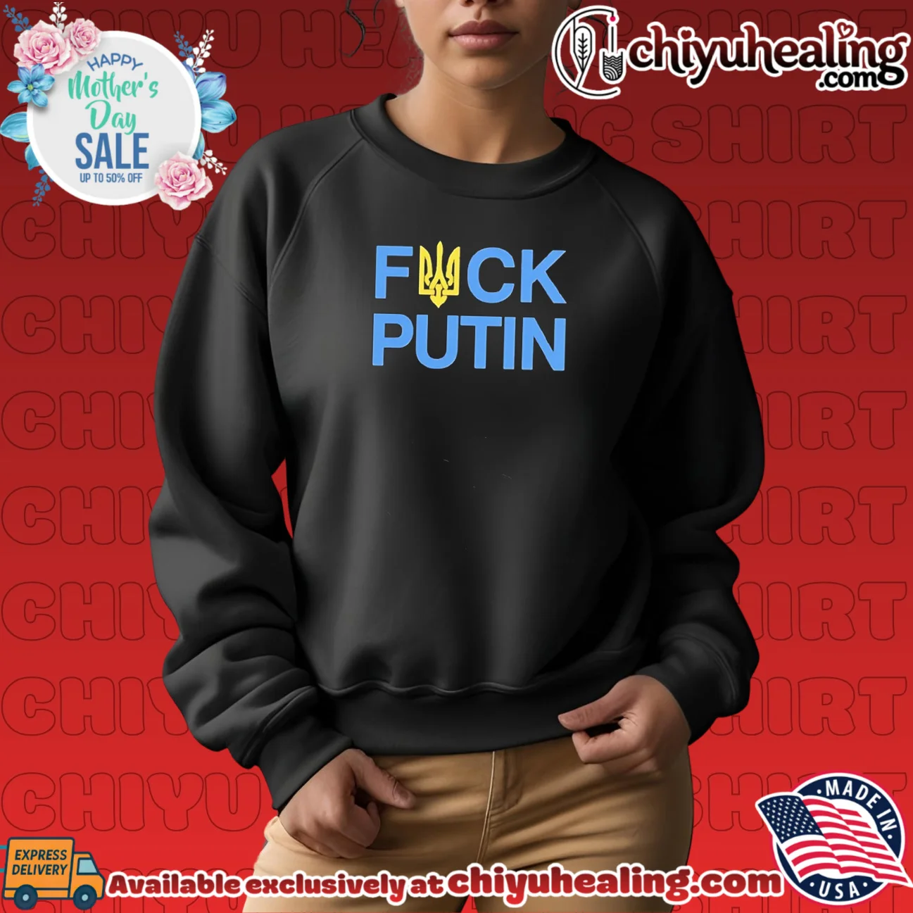 Fuck Putin Tryzub Ukraina flag statement shirt & hoodie - Ultimate Gift Edition Fuck Putin Tryzub Ukraina flag