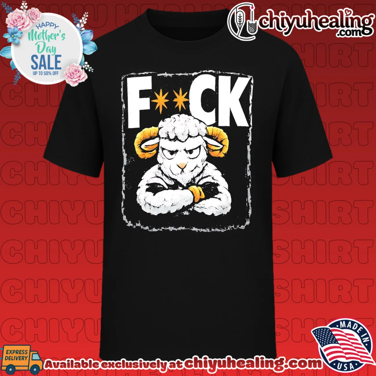 Fuck sheep cartoon vintage