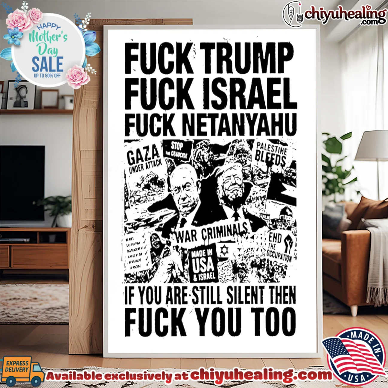 Fuck Trump fuck Israel fuck Netanyahu graphic iconic shirt & hoodie | Limited Stock Edition Fuck Trump fuck Israel fuck Netanyahu graphic