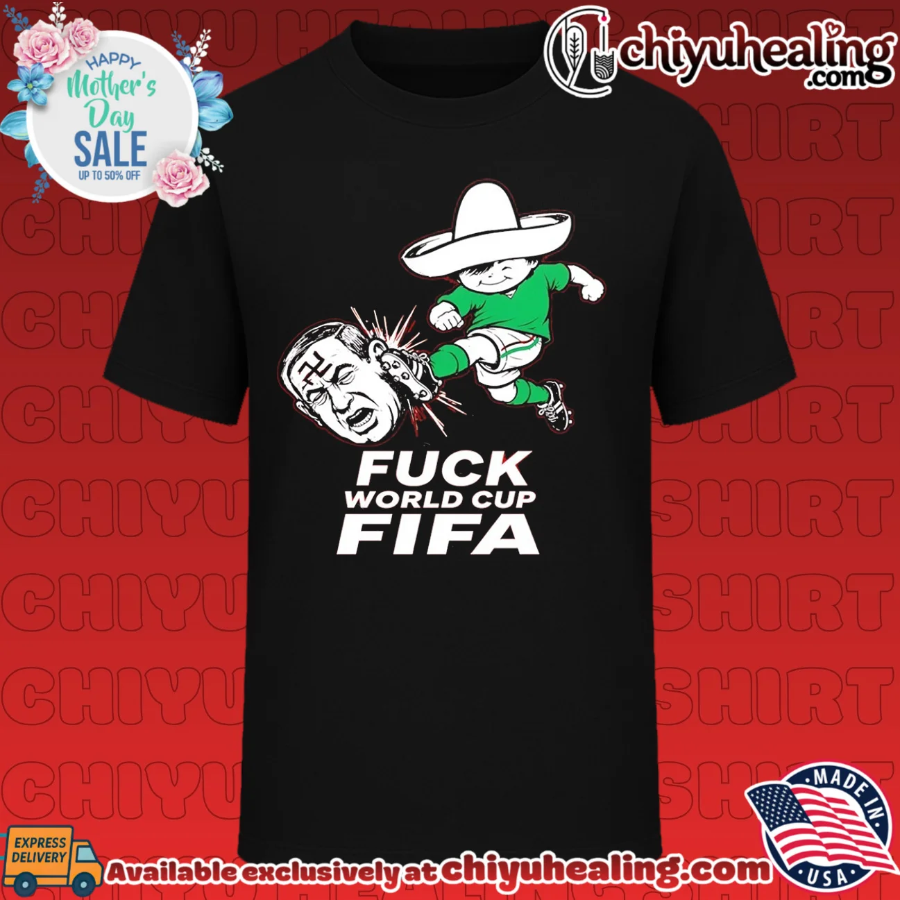 Fuck World Cup FIFA illustration