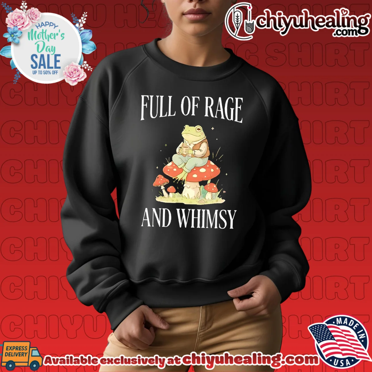 Full of rage and whimsy frog essential shirt & hoodie | Gift Idea 2026 Full of rage and whimsy frog