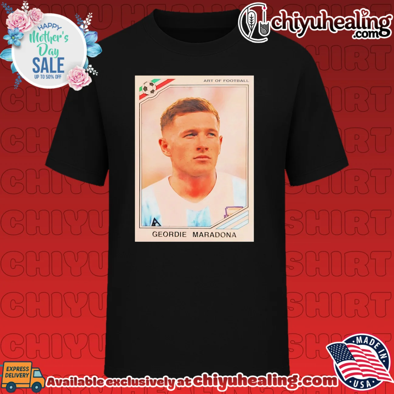 Geordie Maradona Art of Football Argentina National Team shirt & hoodie