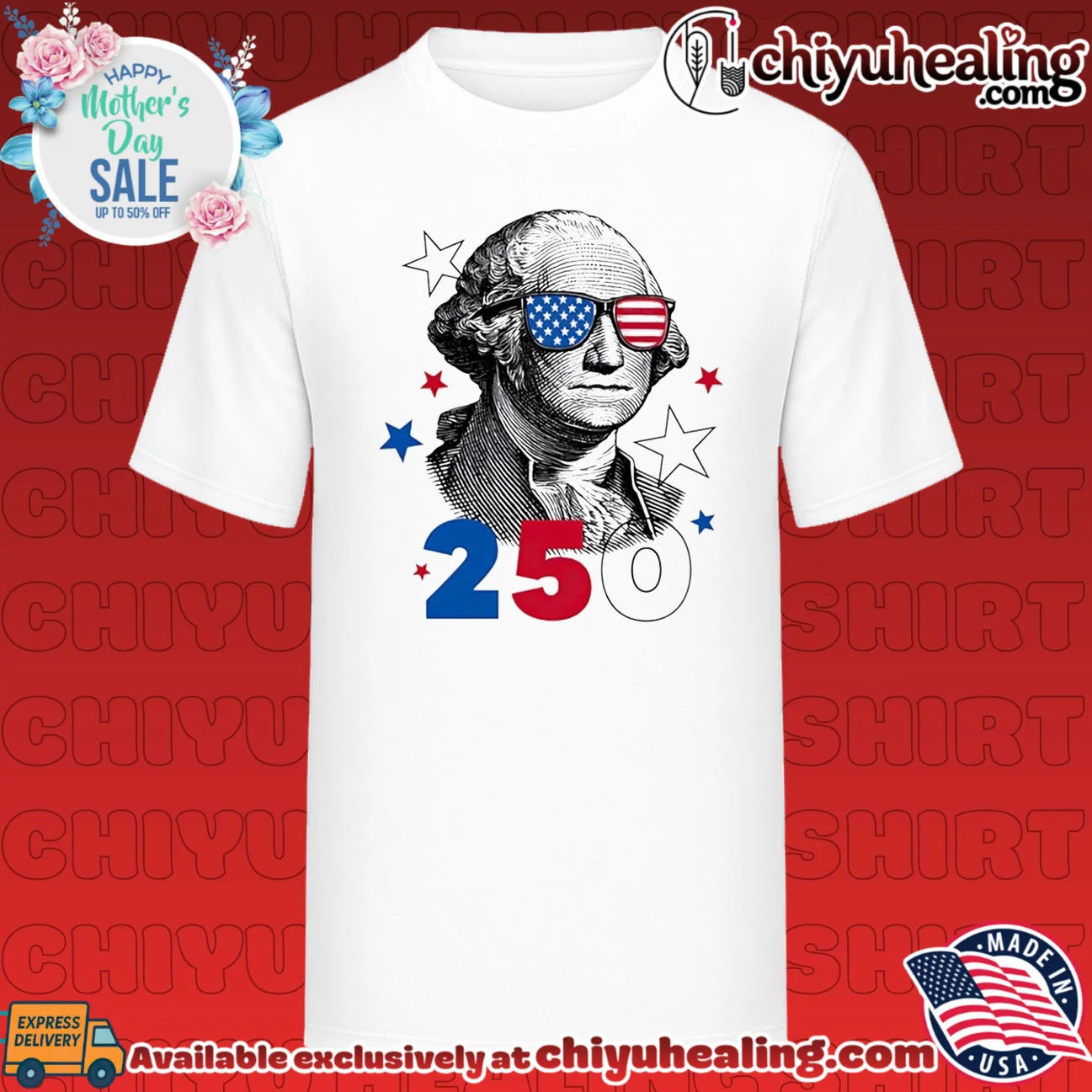 George Flag Sunglasses 250 Celebrating 250 years of America